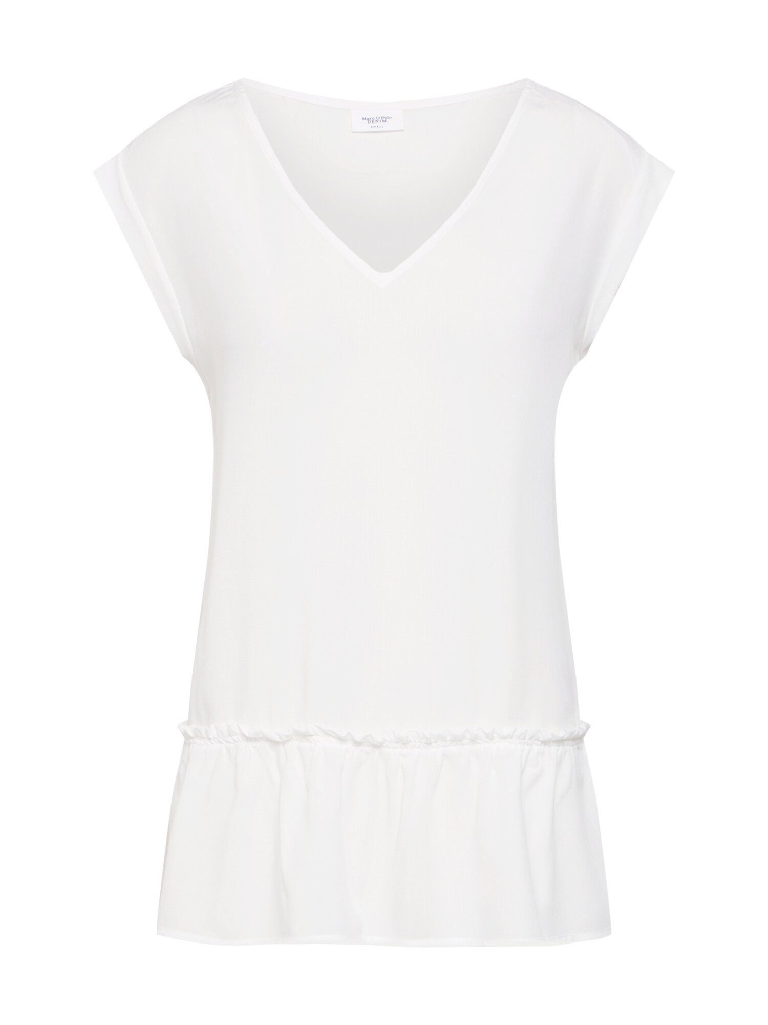 Marc Opolo Denim Dames Blouse Wit marc opolo denim kopen in de aanbieding