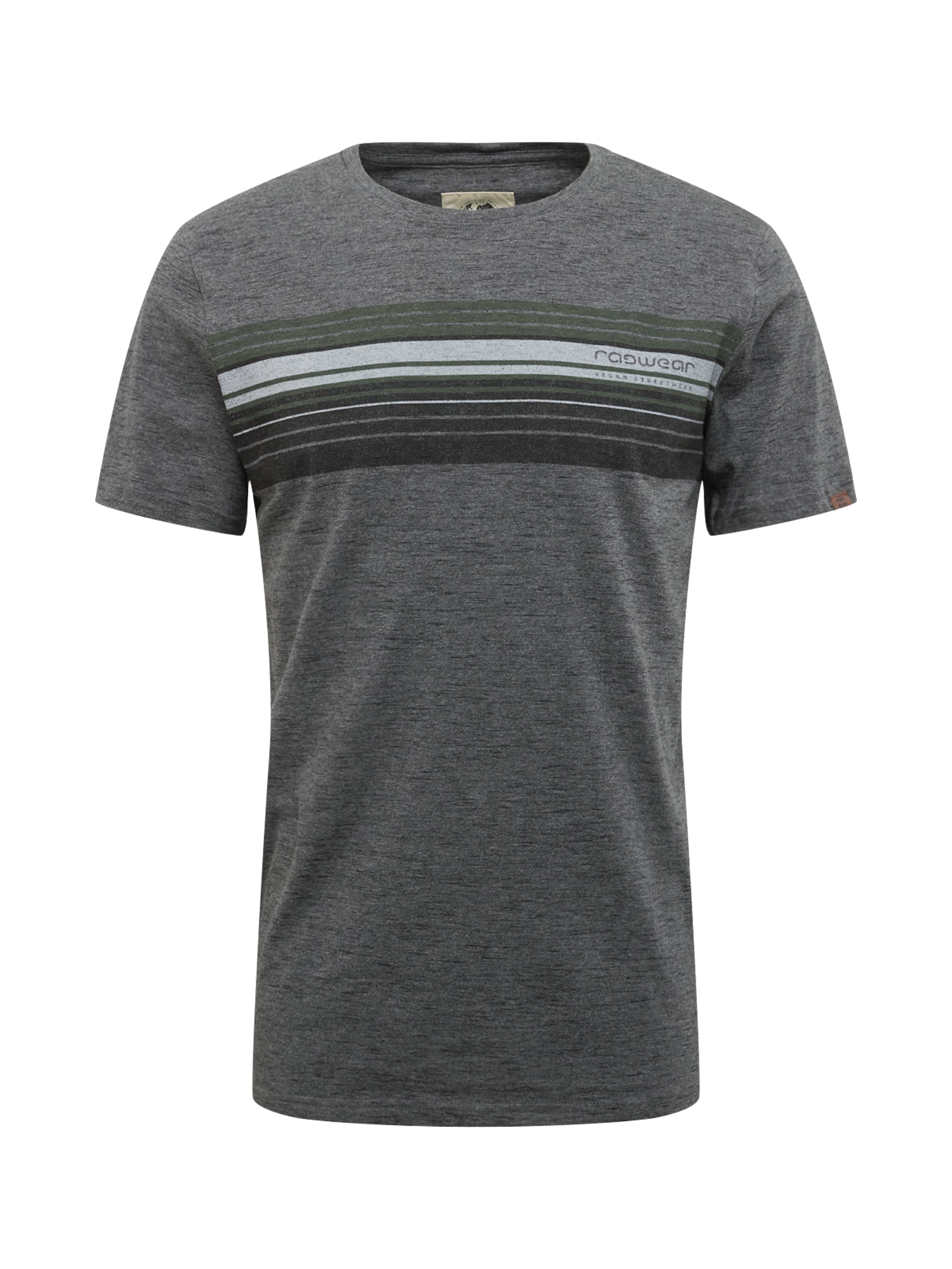 Ragwear Marškinėliai 'Hake'  tamsiai pilka / juoda / tamsiai žalia / šviesiai pilka