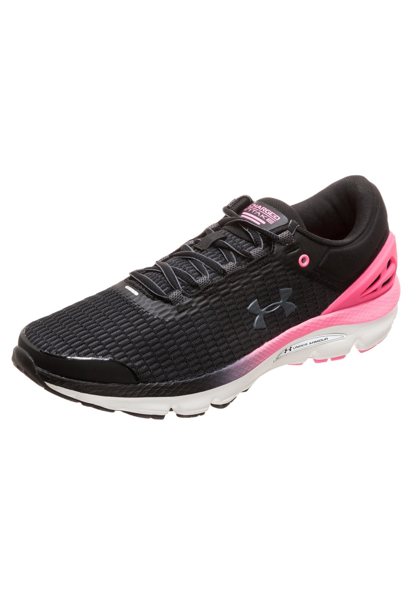Under Armour Dames Loopschoen Charged Intake 3 Pink Zwart under armour kopen in de aanbieding