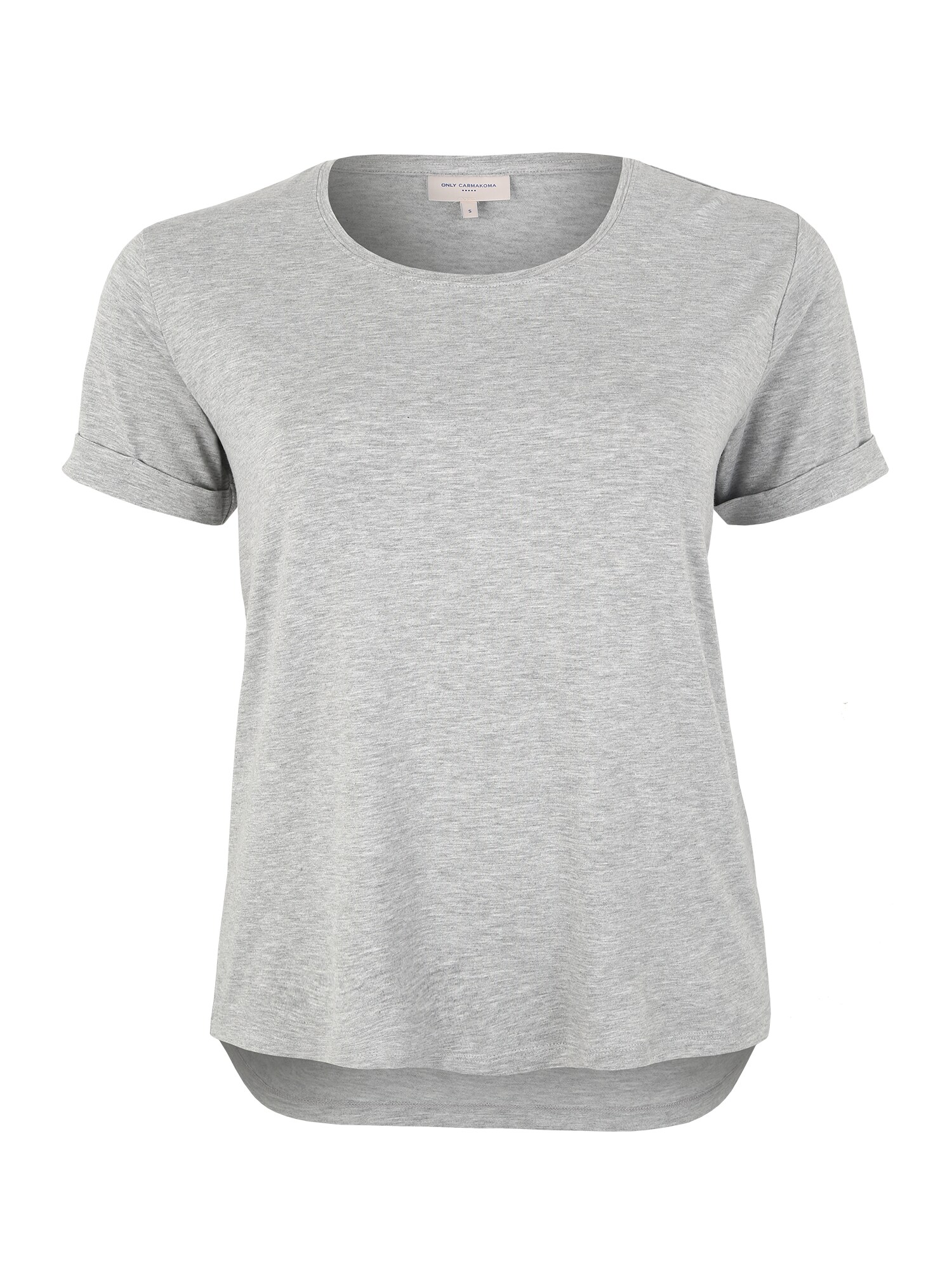 Only Carmakoma Dames Shirt Carma Grijs Gemeleerd only carmakoma kopen in de aanbieding