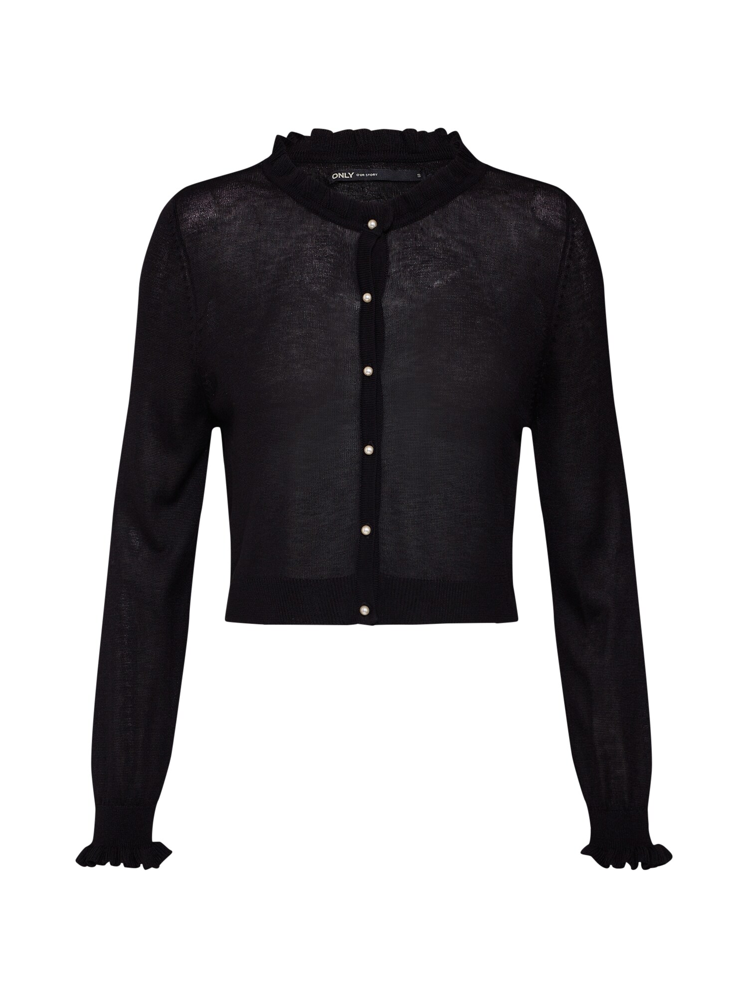 Only Dames Gebreid Vest Mary Zwart only kopen in de aanbieding