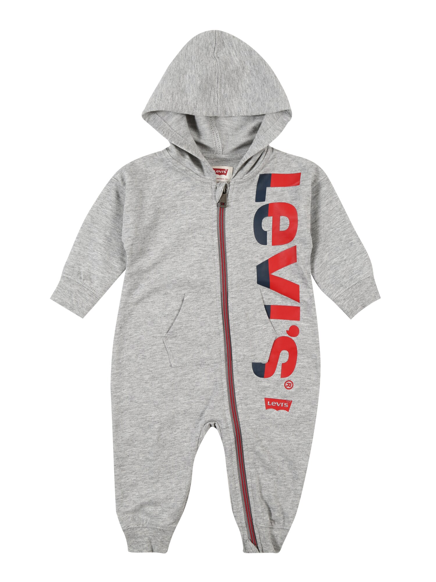 LEVI'S Kombinezonas 'Play All Day'  margai pilka / raudona / tamsiai mėlyna