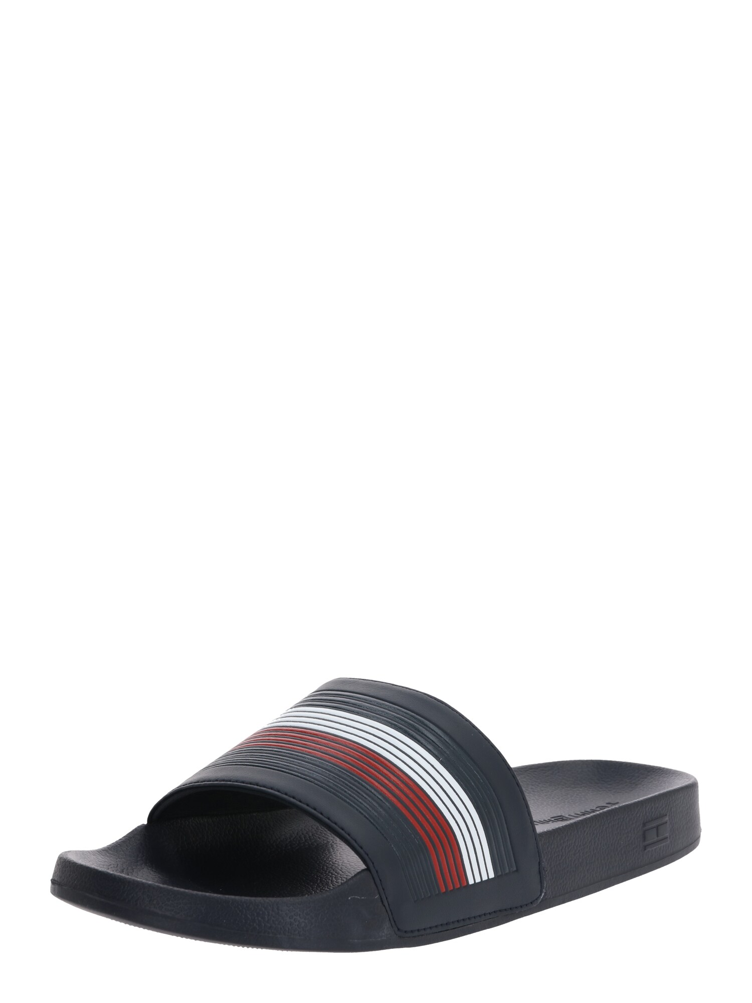 TOMMY HILFIGER Šlepetės  tamsiai mėlyna / raudona / balta