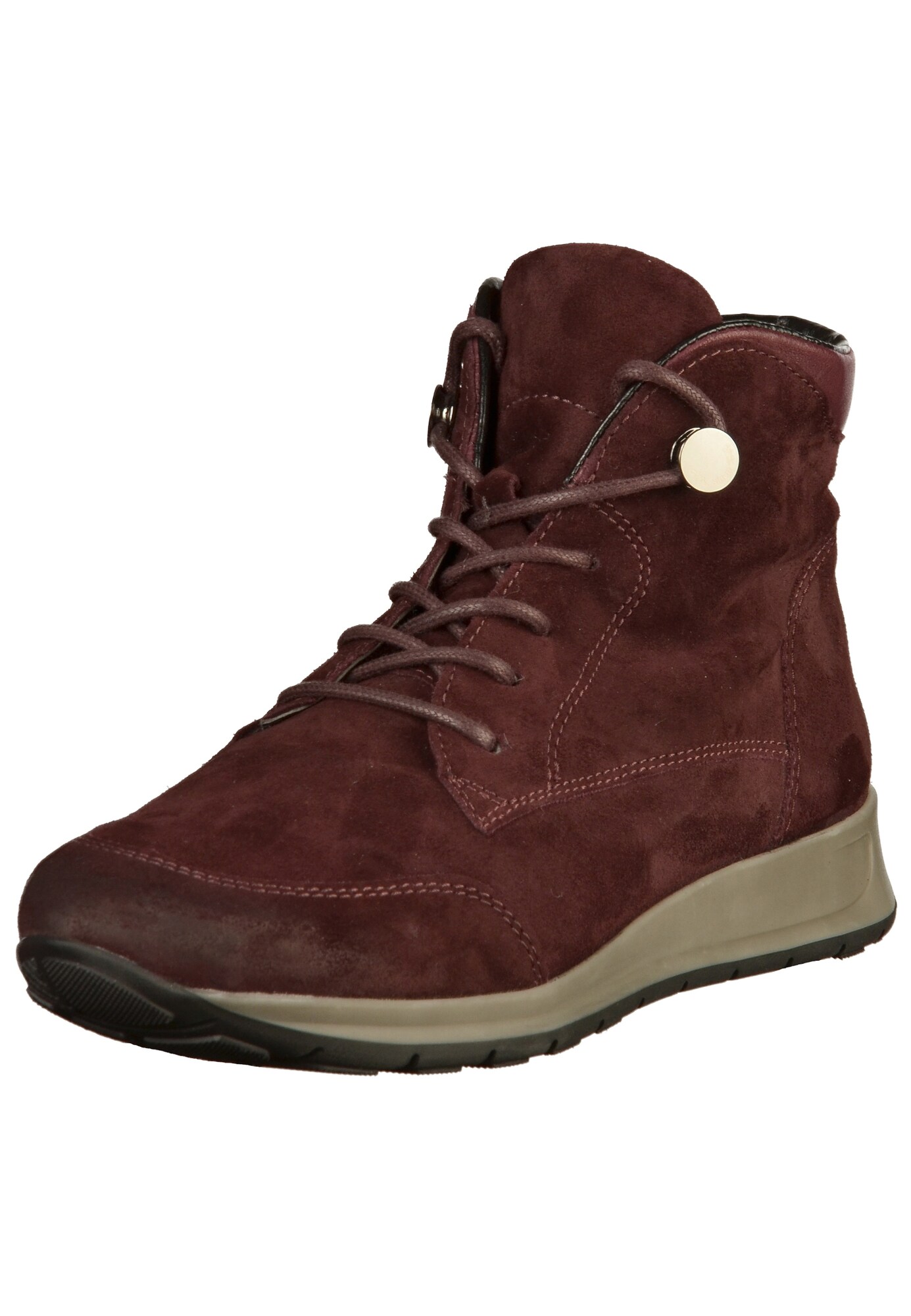 Ara Dames Veterlaarsjes Donkerrood ara kopen in de aanbieding