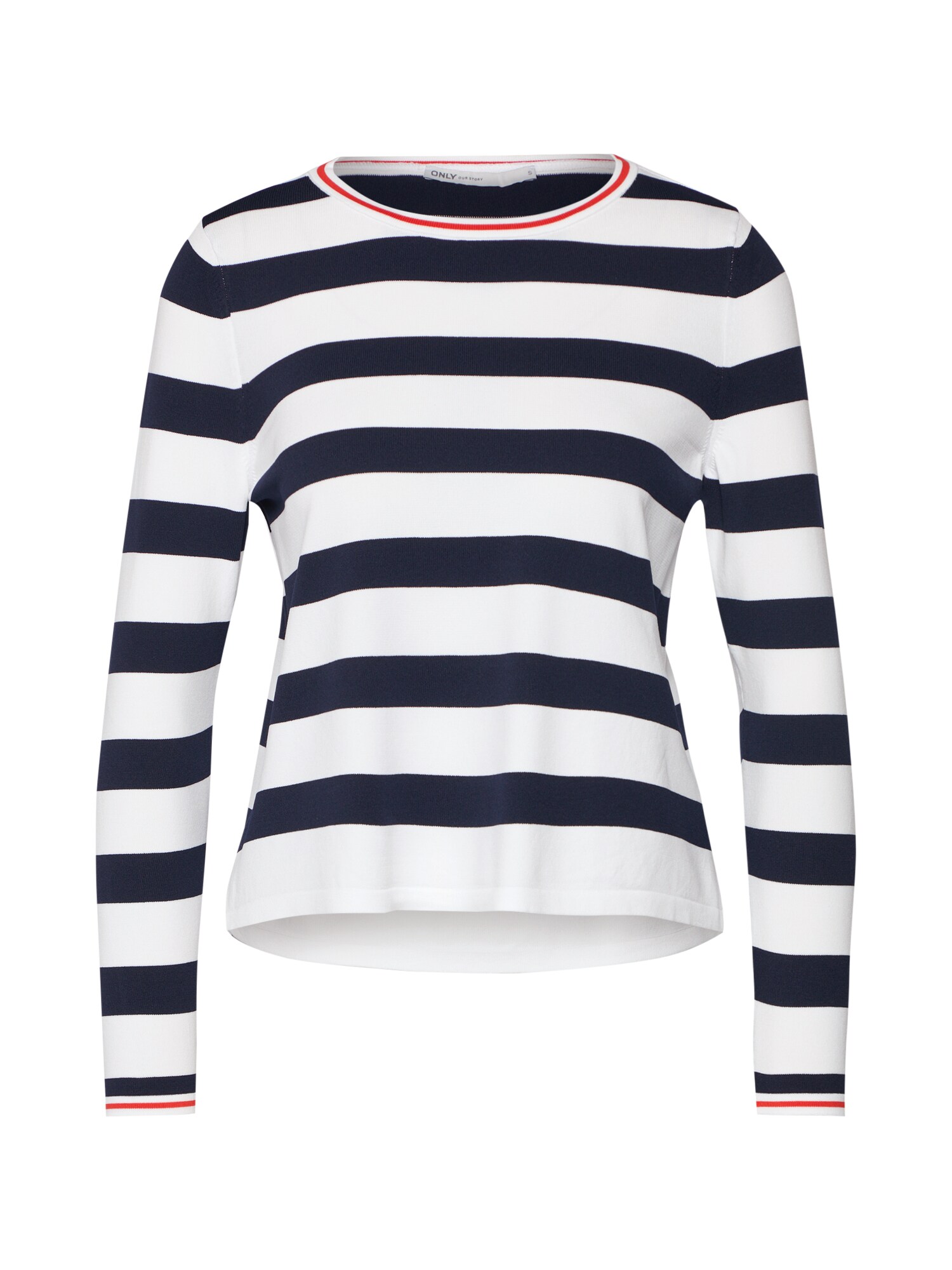 Only Dames Trui Suzana Blauw Wit only kopen in de aanbieding