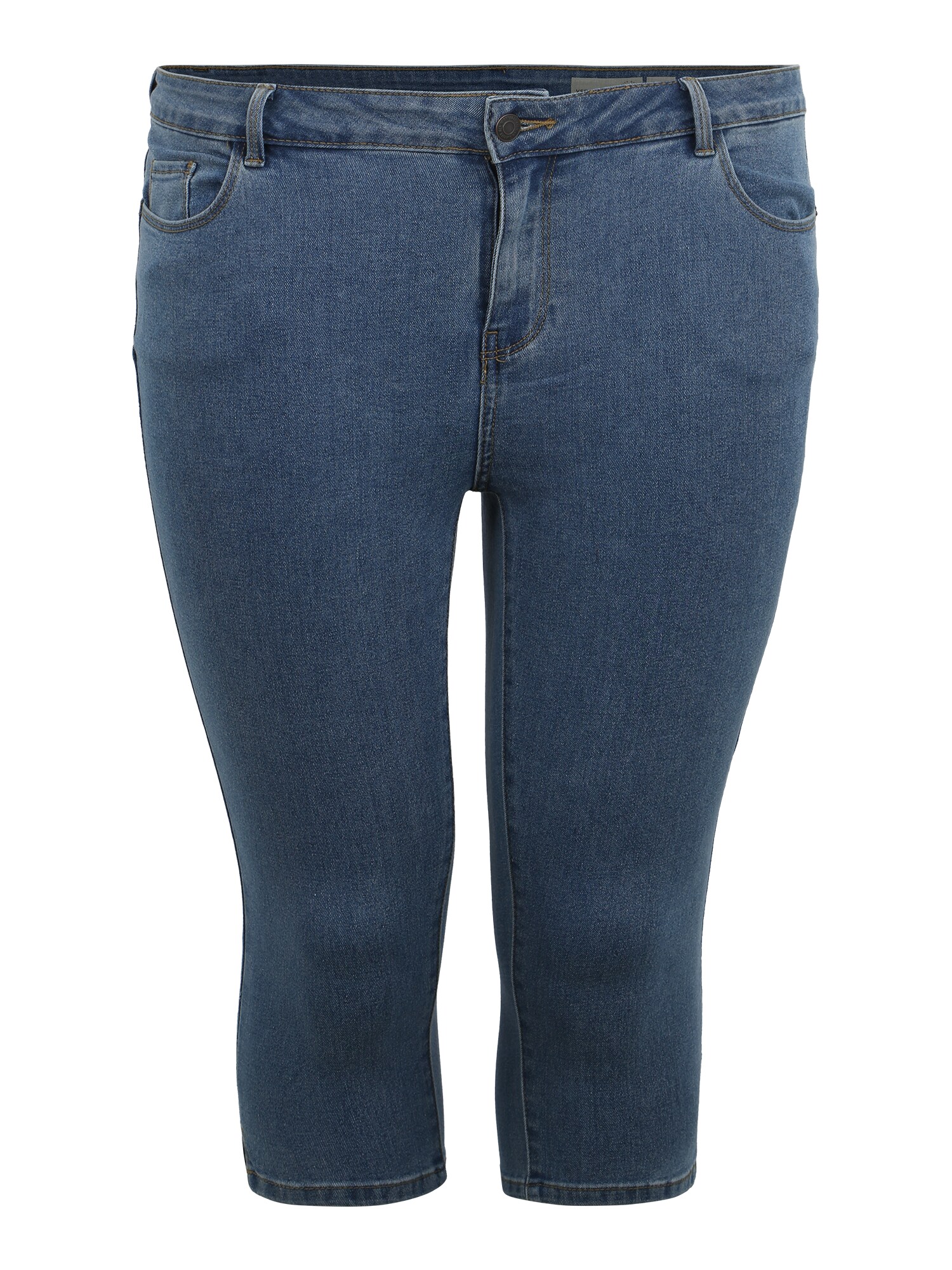 Vero Moda Curve Dames Jeans Hot Seven Blauw Denim vero moda curve kopen in de aanbieding