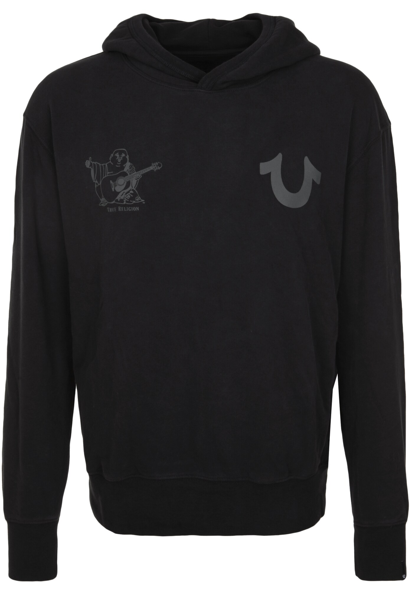 True Religion Heren Trui Buddha Hoodie Zwart true religion kopen in de aanbieding