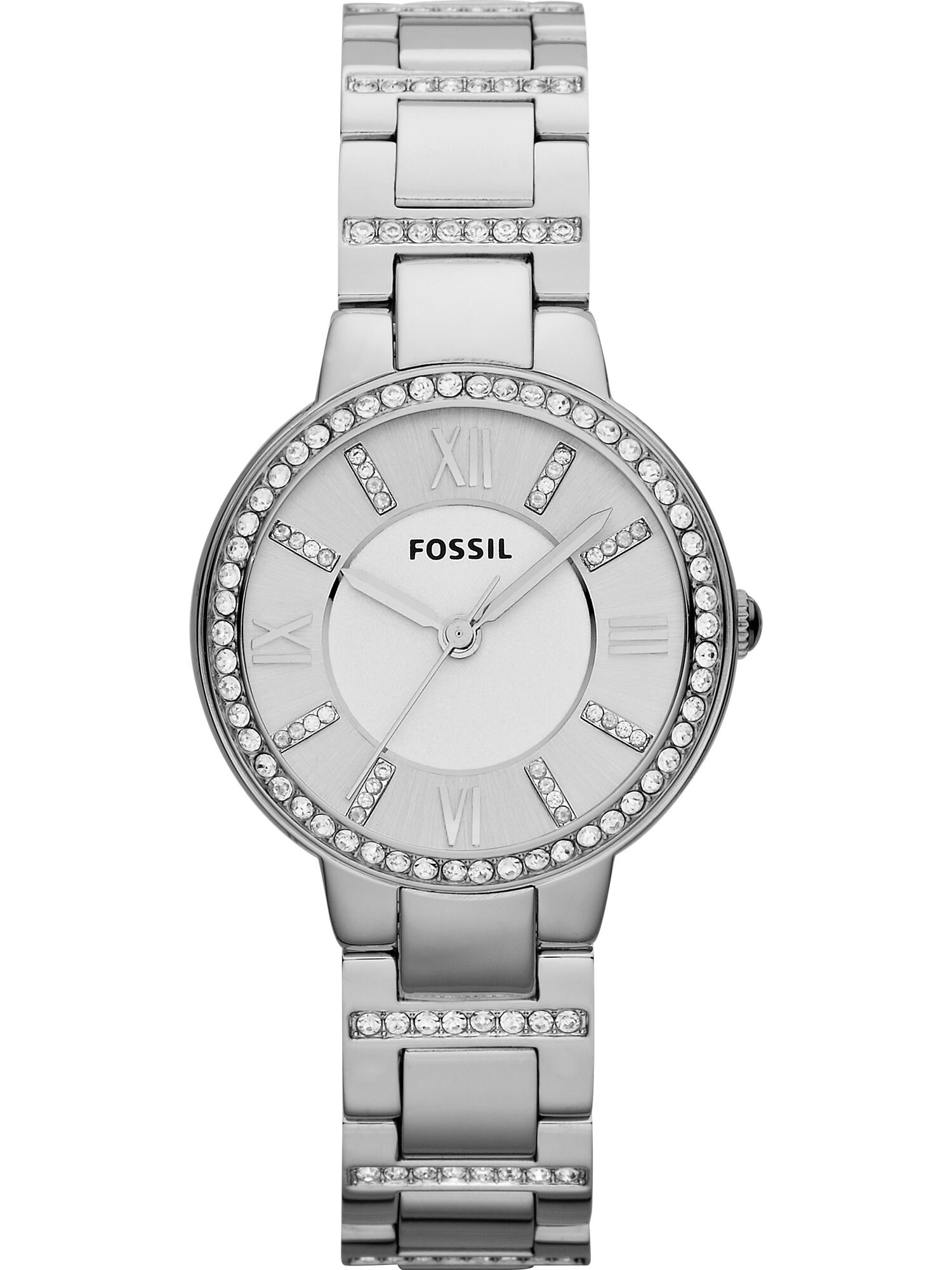 FOSSIL Ceas analogic Virginia  argintiu / alb