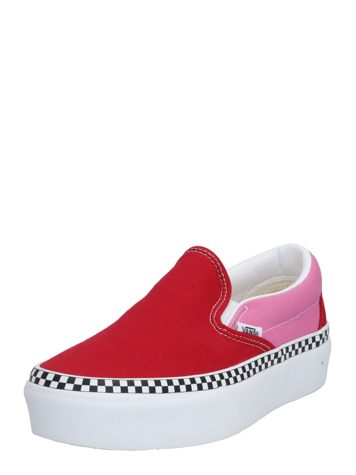 VANS Šliurės 'UA Classic Slip-On Platform'  raudona / rožinė