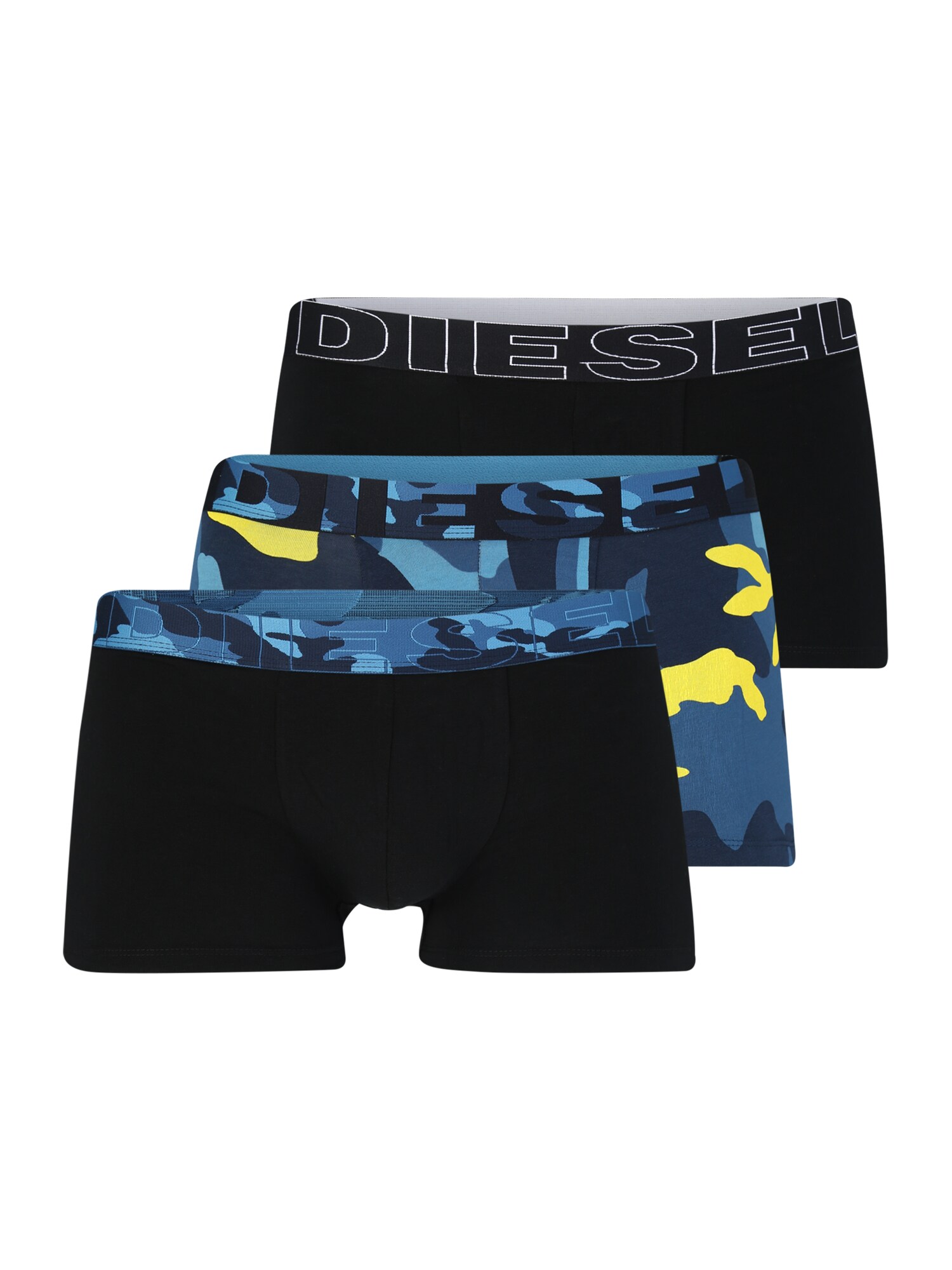 Diesel Heren Boxershorts Boxer 3Pack Blauw Zwart diesel kopen in de aanbieding
