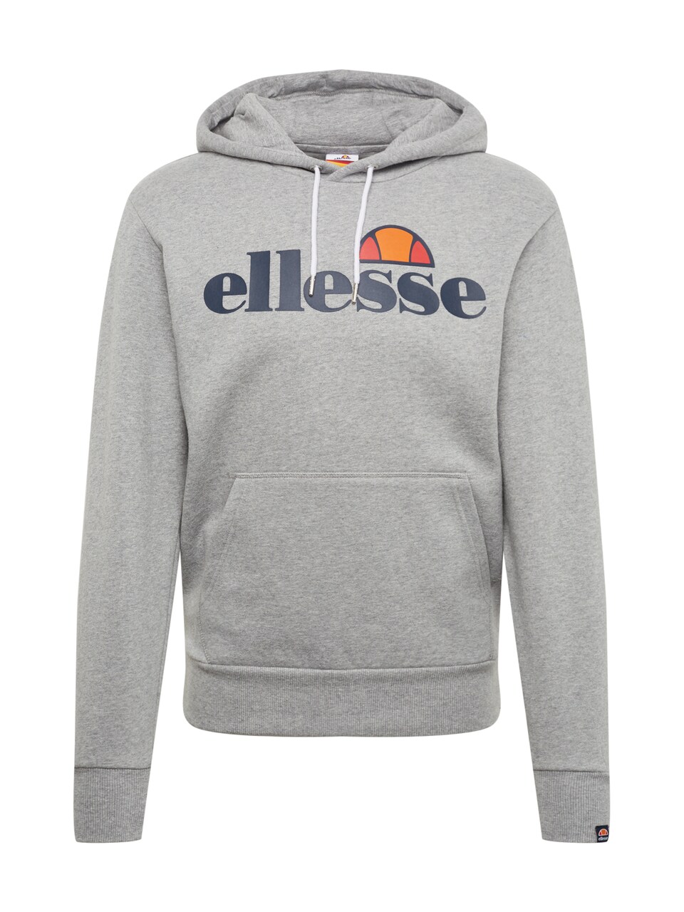 Sweatshirt 'Gottero' nattblå / gråmelerad / mandarin