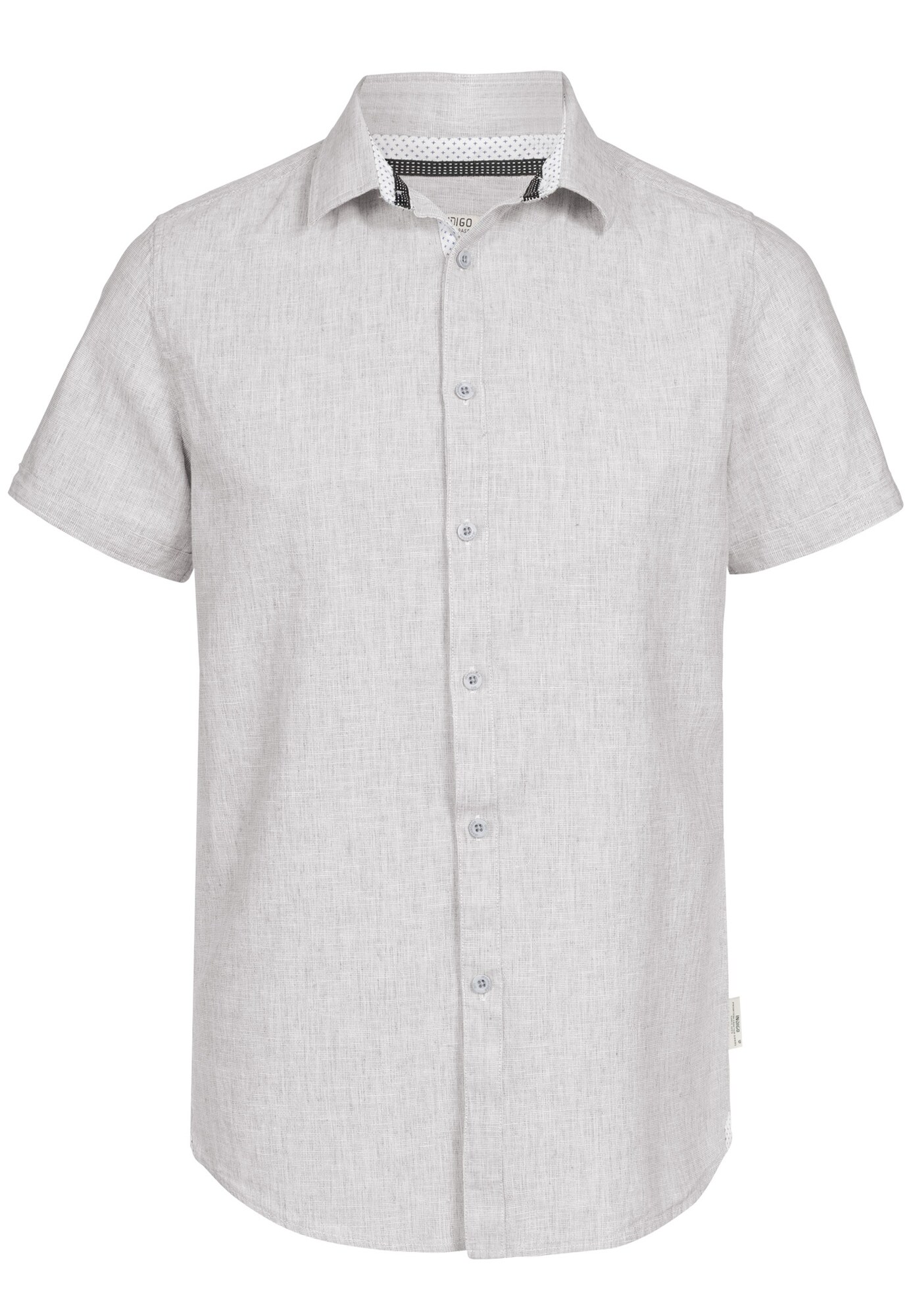 Indicode Jeans Heren Overhemd Darwin Grijs indicode jeans kopen in de aanbieding