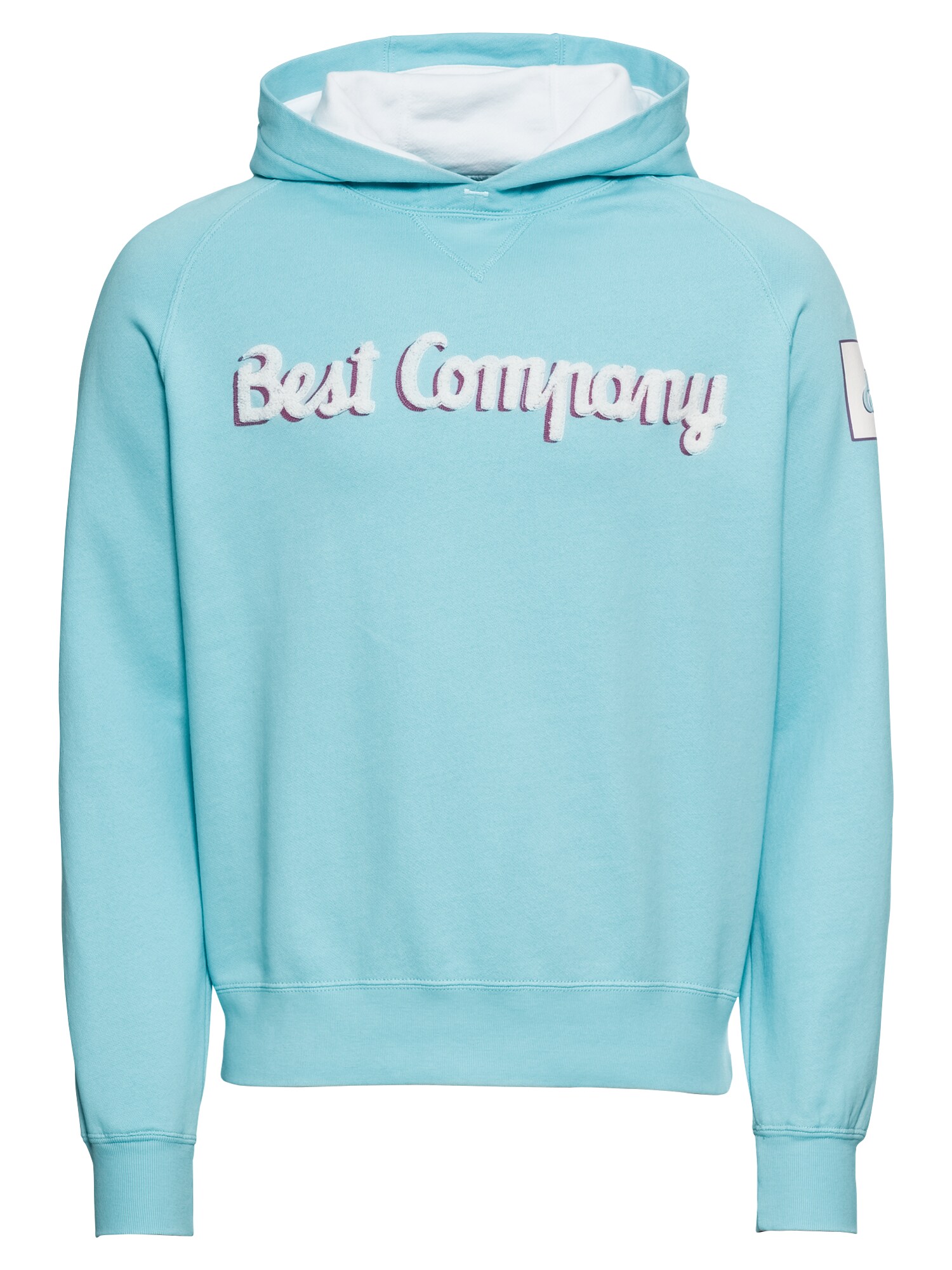 Best Company Heren Sweatshirt Hooded Fleece Blauw best company kopen in de aanbieding