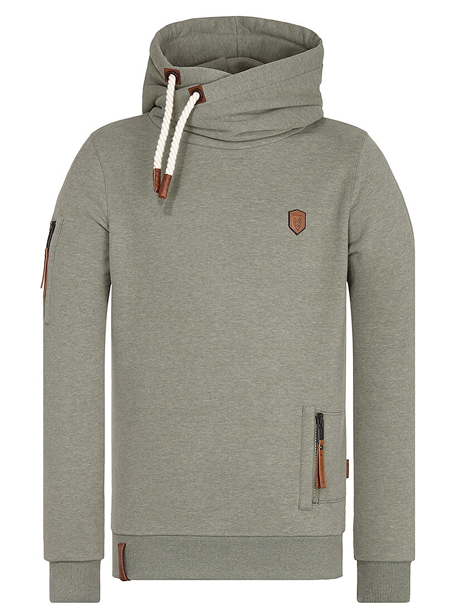 Naketano Heren Sweatshirt Pimp Kaki naketano kopen in de aanbieding