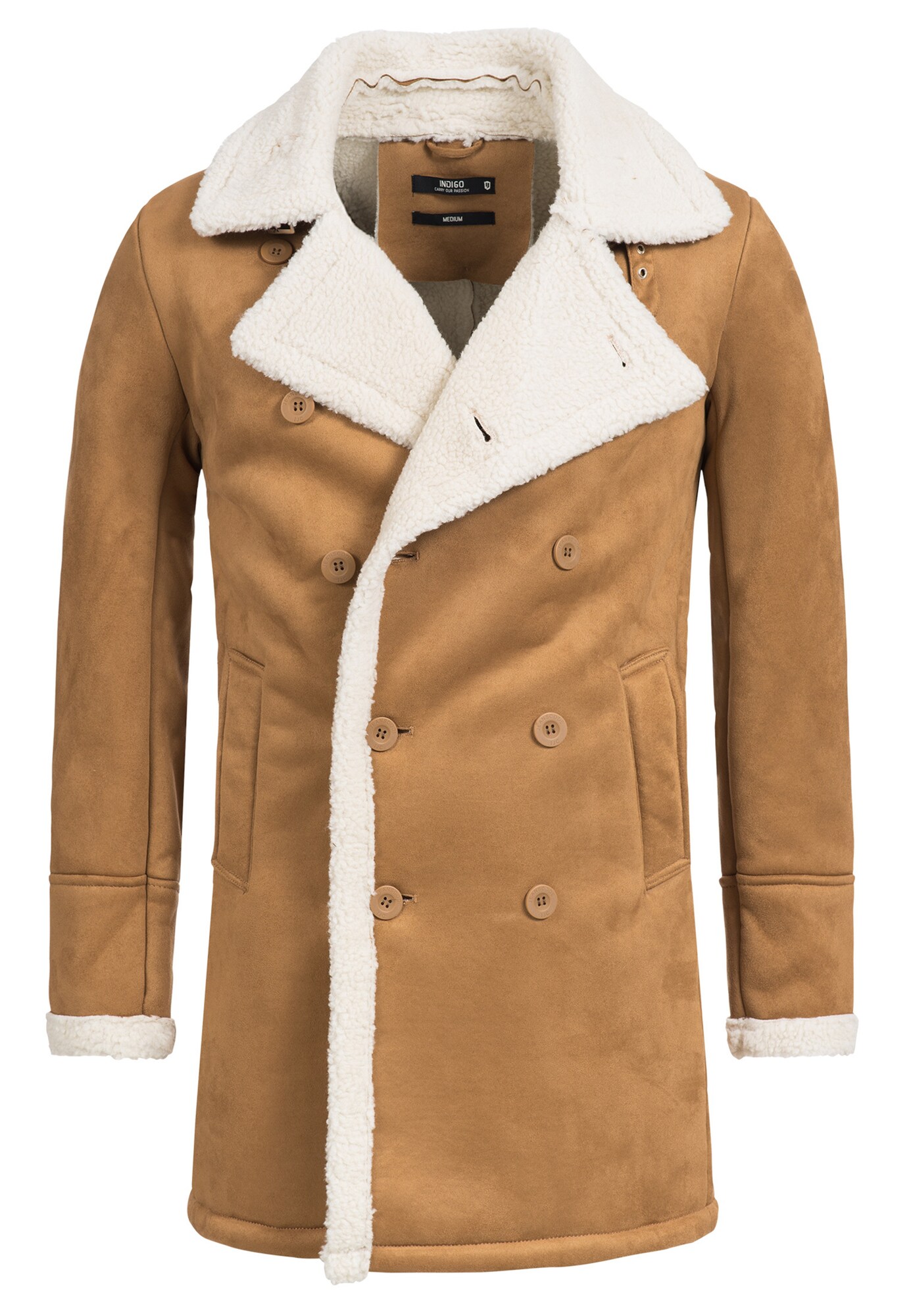 Indicode Jeans Heren Tussenjas Barlow Beige Chamois indicode jeans kopen in de aanbieding