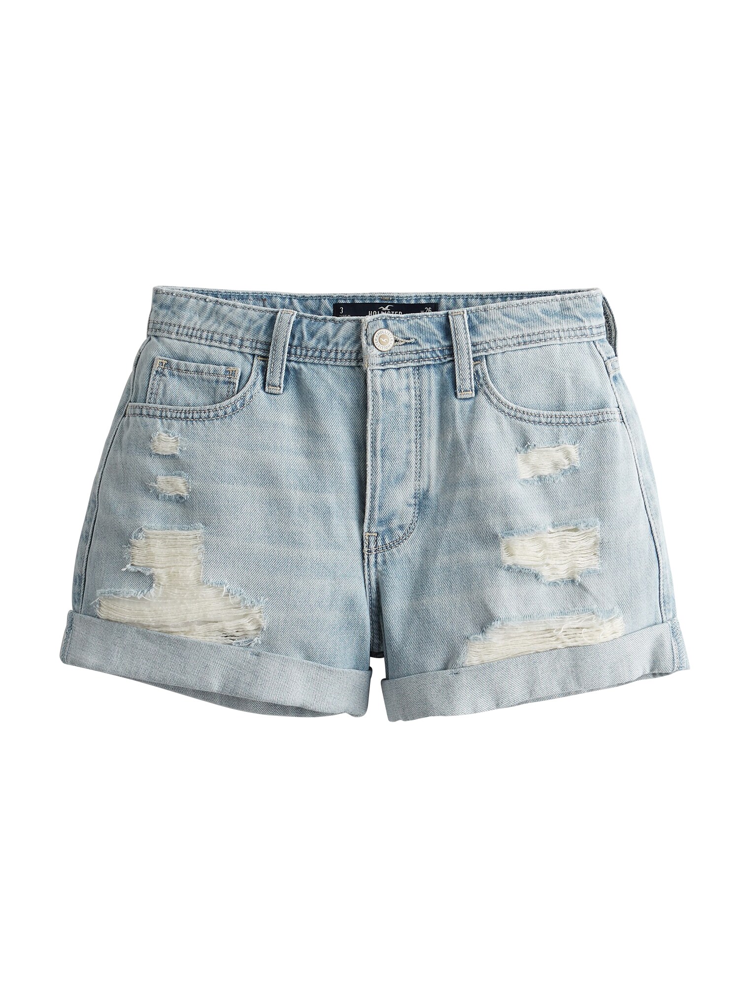 HOLLISTER Džinsai 'MOM MED SHRED'  tamsiai (džinso) mėlyna
