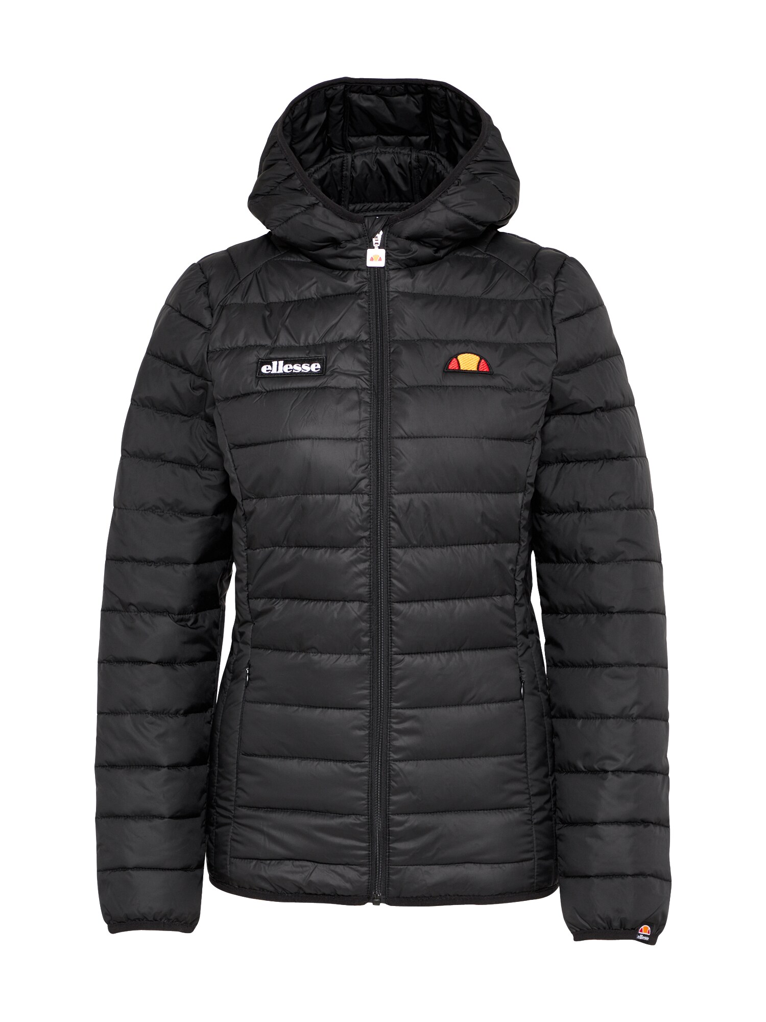 ELLESSE Demisezoninė striukė  juoda / balta / oranžinė / raudona
