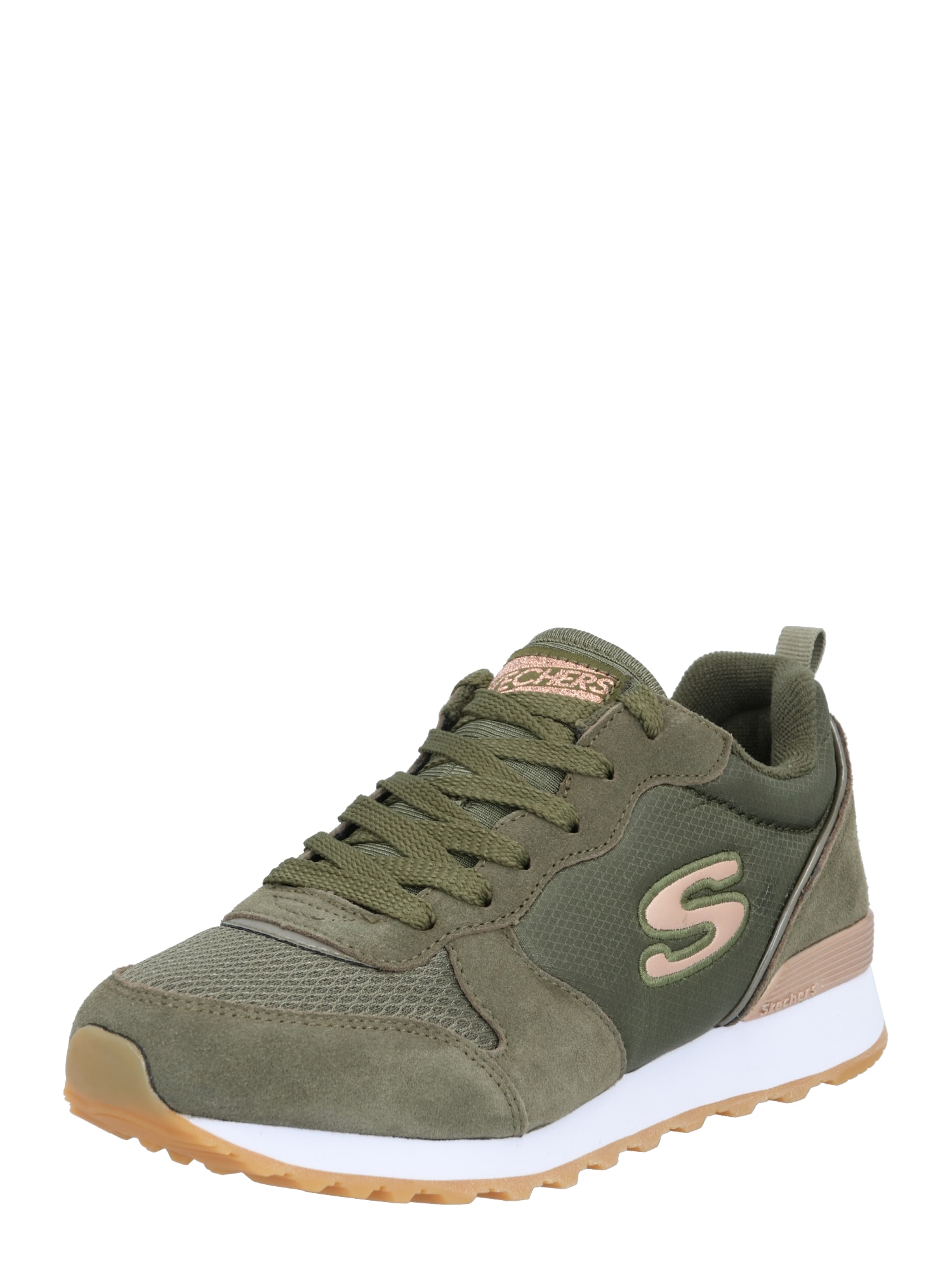 SKECHERS Nízke tenisky  olivová / rosé