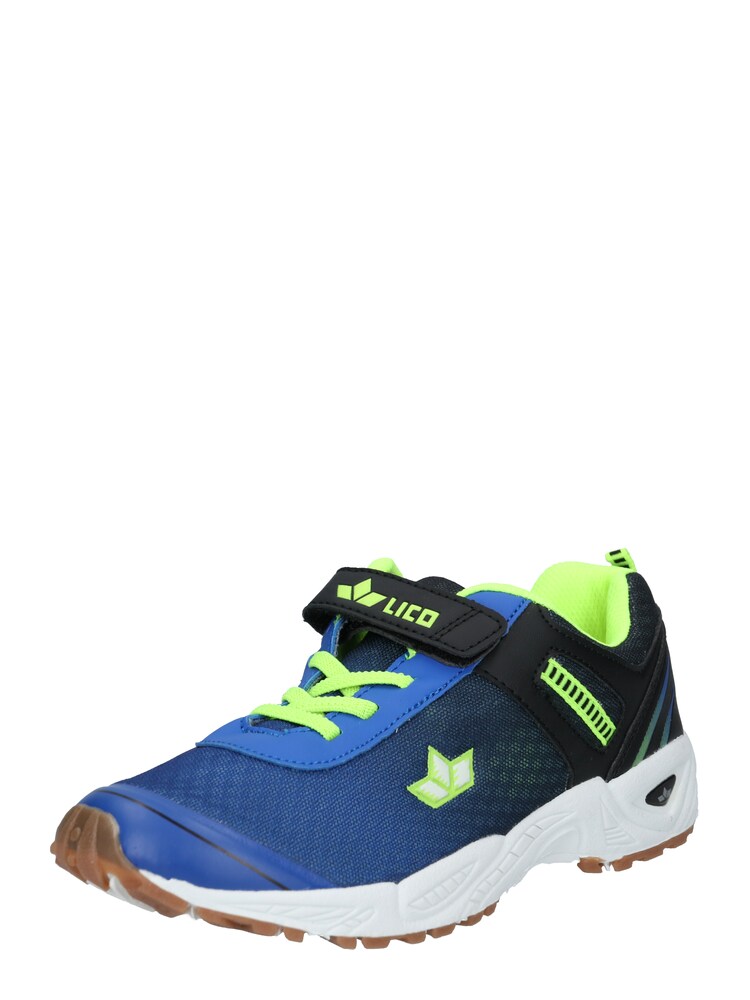LICO Sneaker 'Barney VS' Jungen Größe 36 blau / limone / kiwi / schwarz