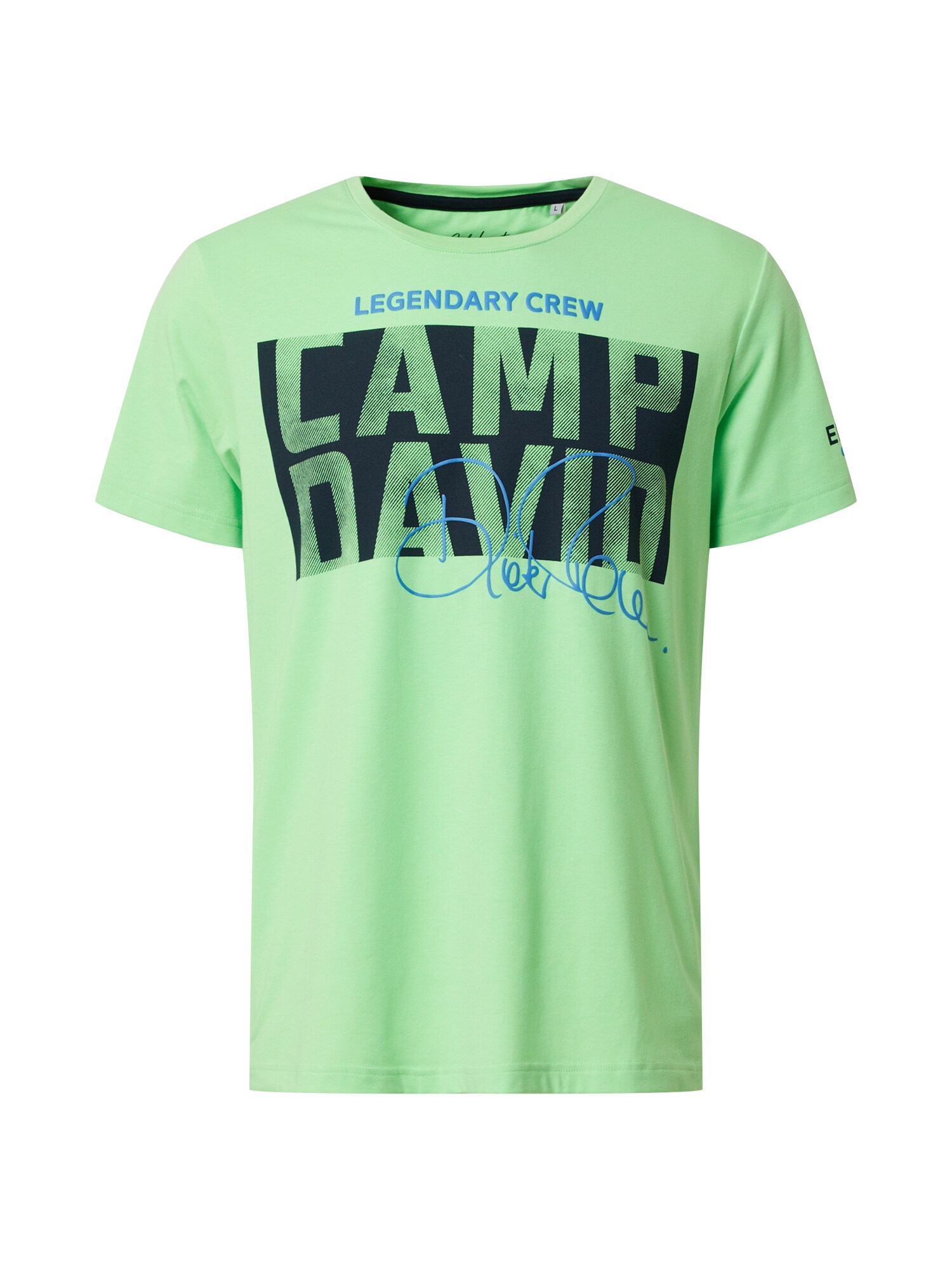 CAMP DAVID Marškinėliai  neoninė žalia / juoda