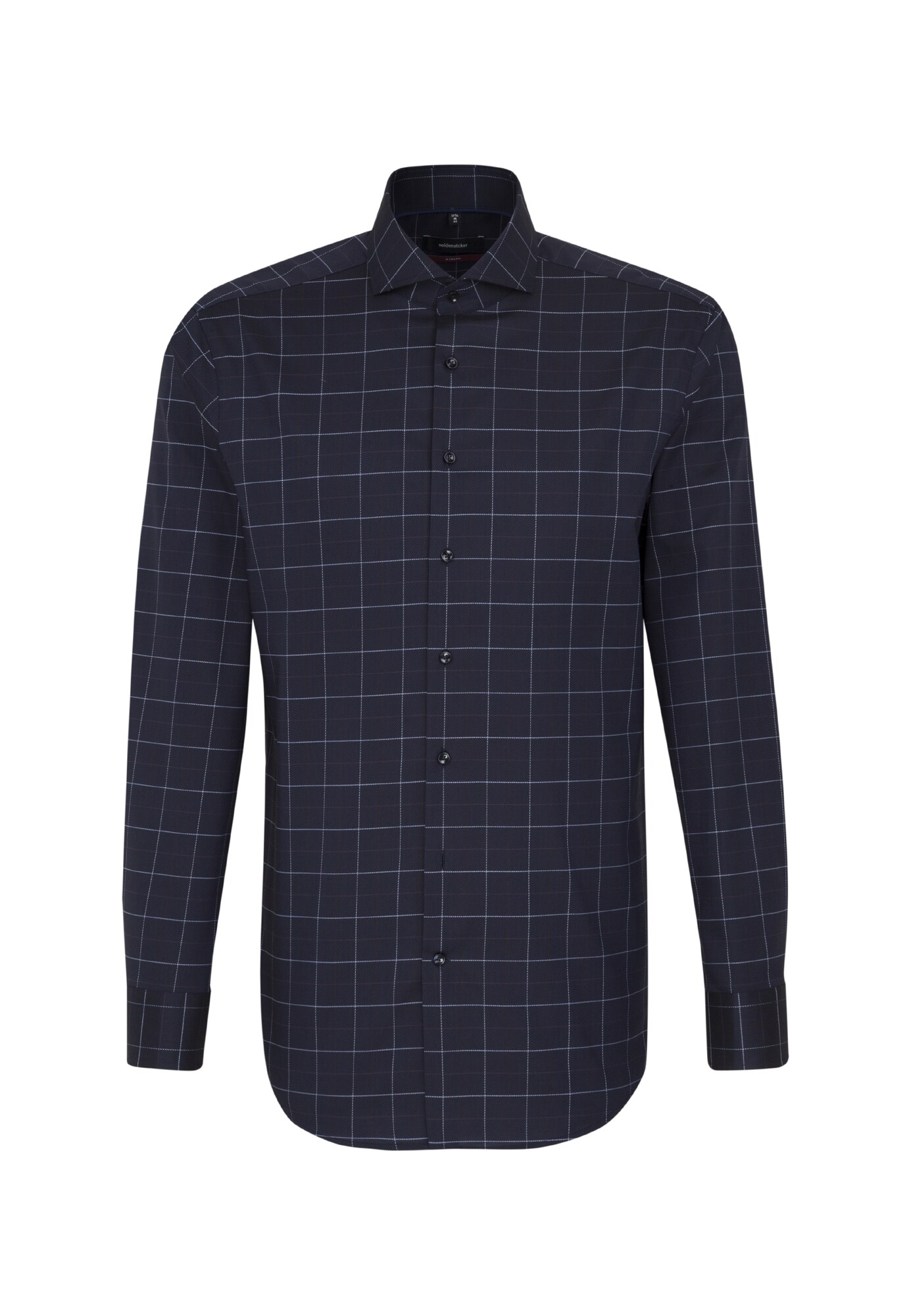 Seidensticker Heren Zakelijk Overhemd Indigo Wit seidensticker kopen in de aanbieding