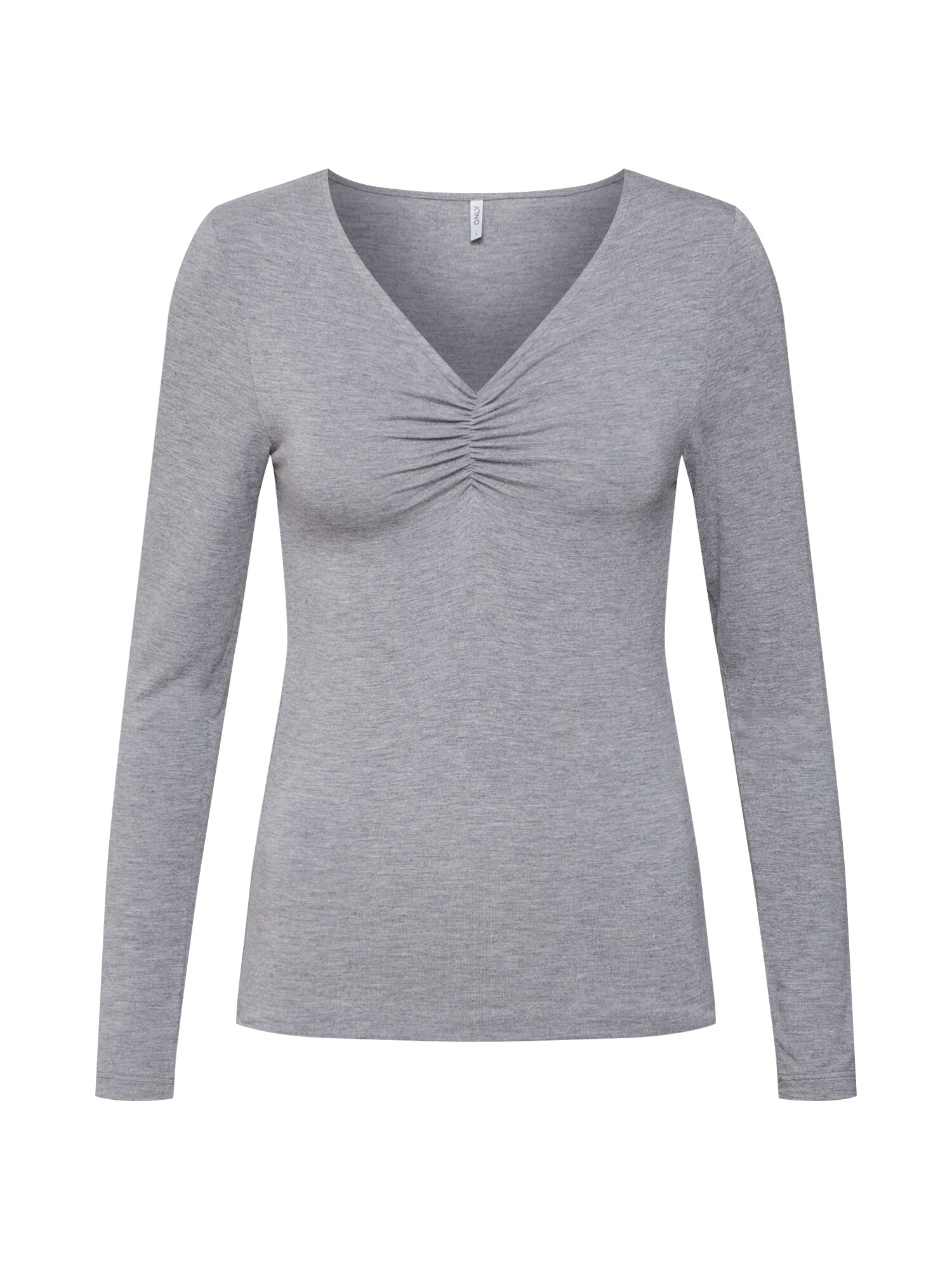 Only Dames Shirt Onlruna Ls V Neck Top Box Jrs Lichtgrijs only kopen in de aanbieding