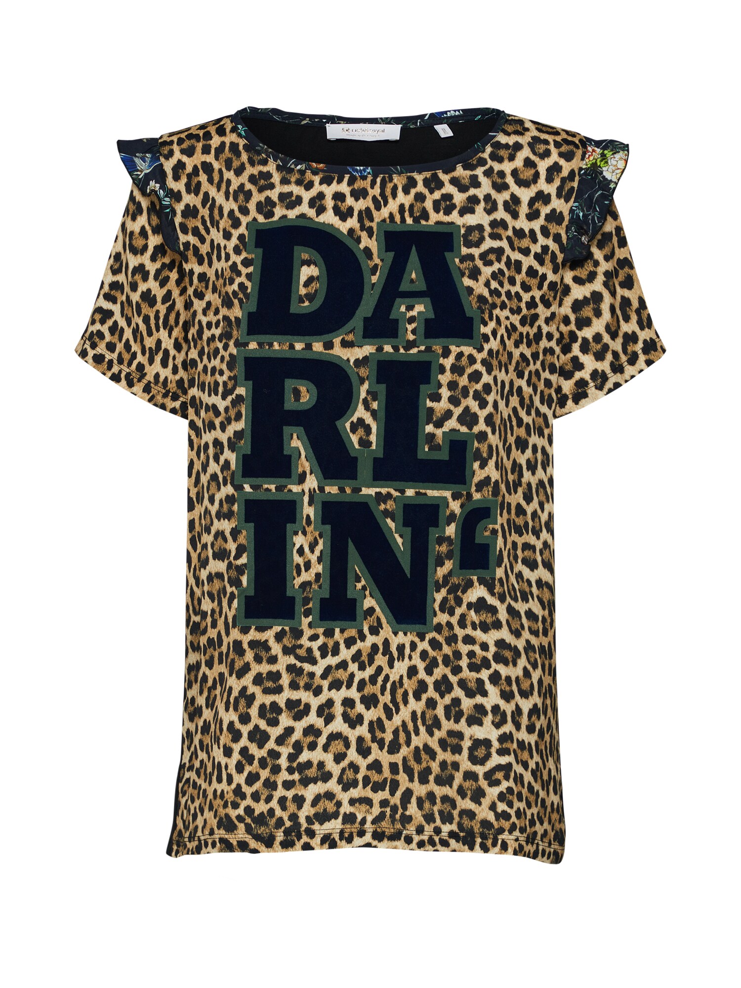 Rich Royal Dames Shirt Bruin Zwart rich royal kopen in de aanbieding