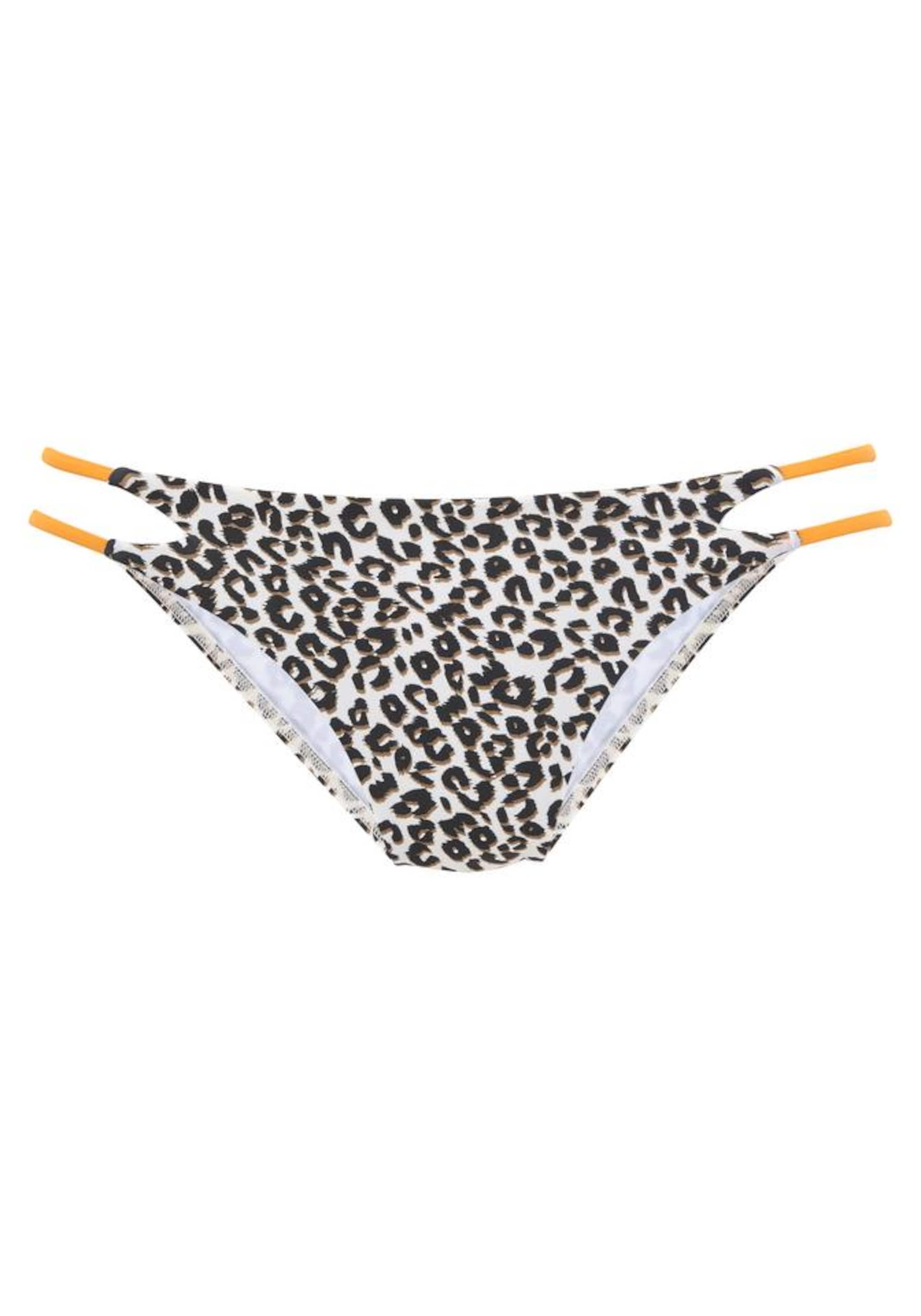 BUFFALO Bikini donji dio smeđa / narančasta / crna / bijela