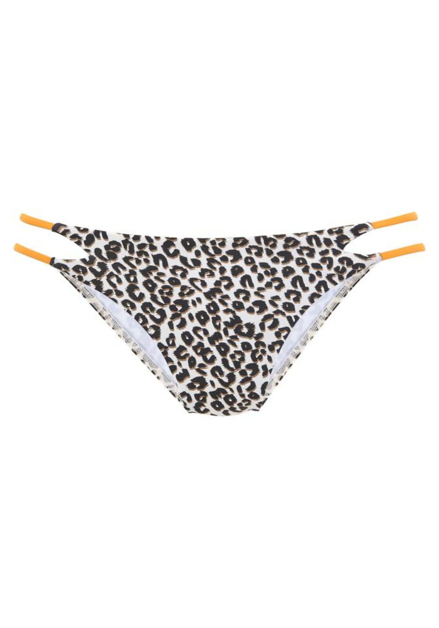 BUFFALO Bikini hlačke  rjava / oranžna / črna / bela