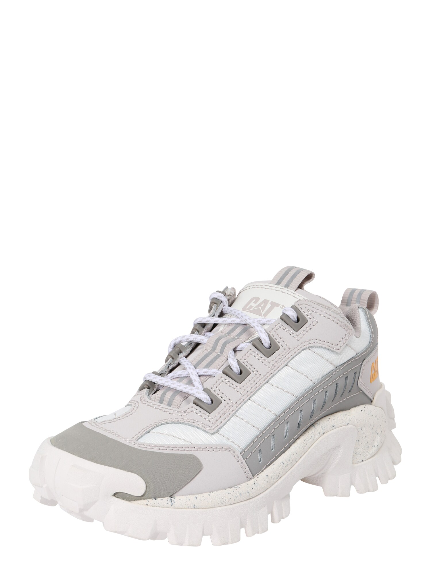 Caterpillar Dames Sneakers Laag Intruder Lea Stone Grey Wit Offwhite caterpillar kopen in de aanbieding