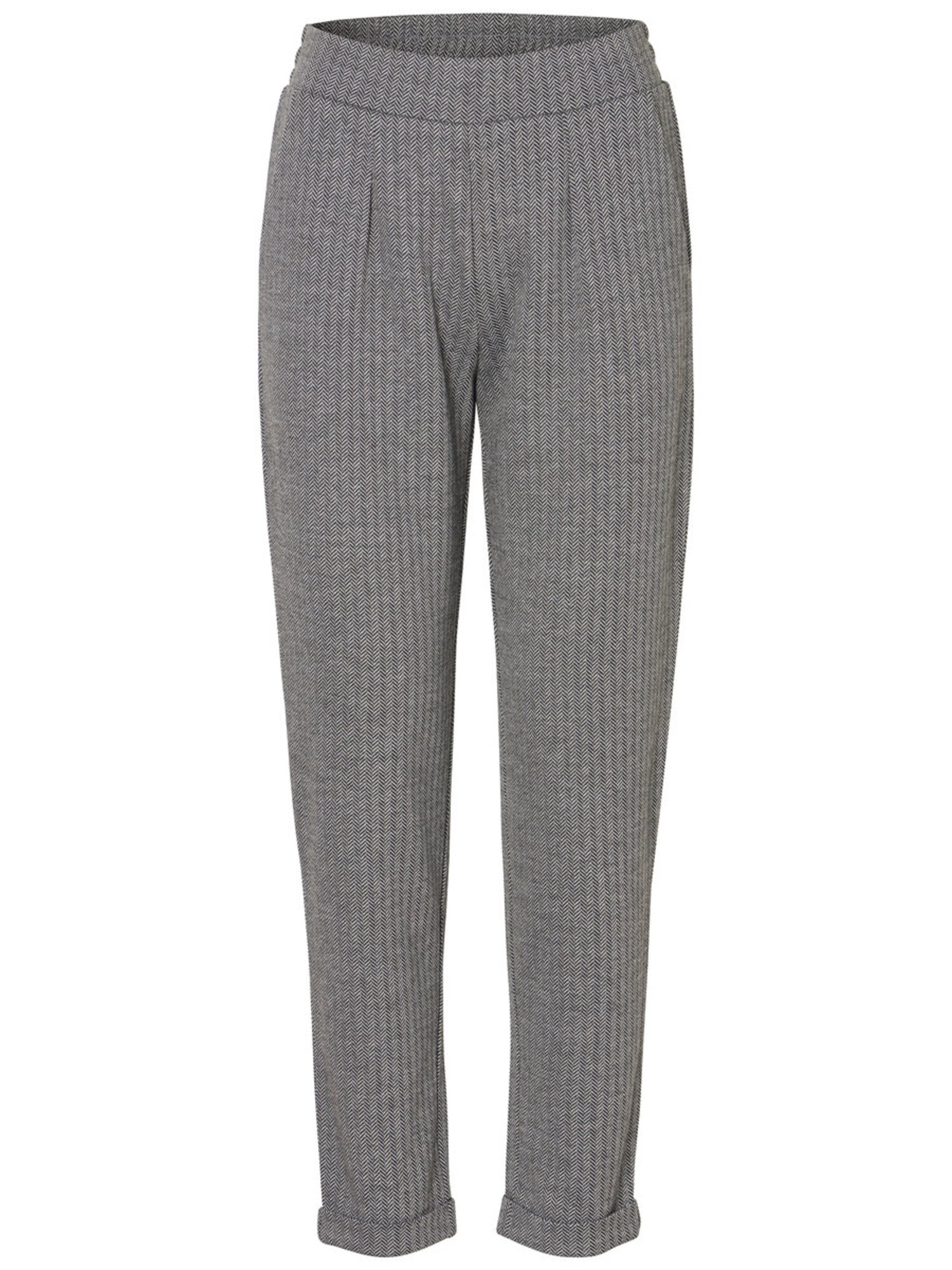 Pieces Dames Bandplooibroek Grijs pieces kopen in de aanbieding