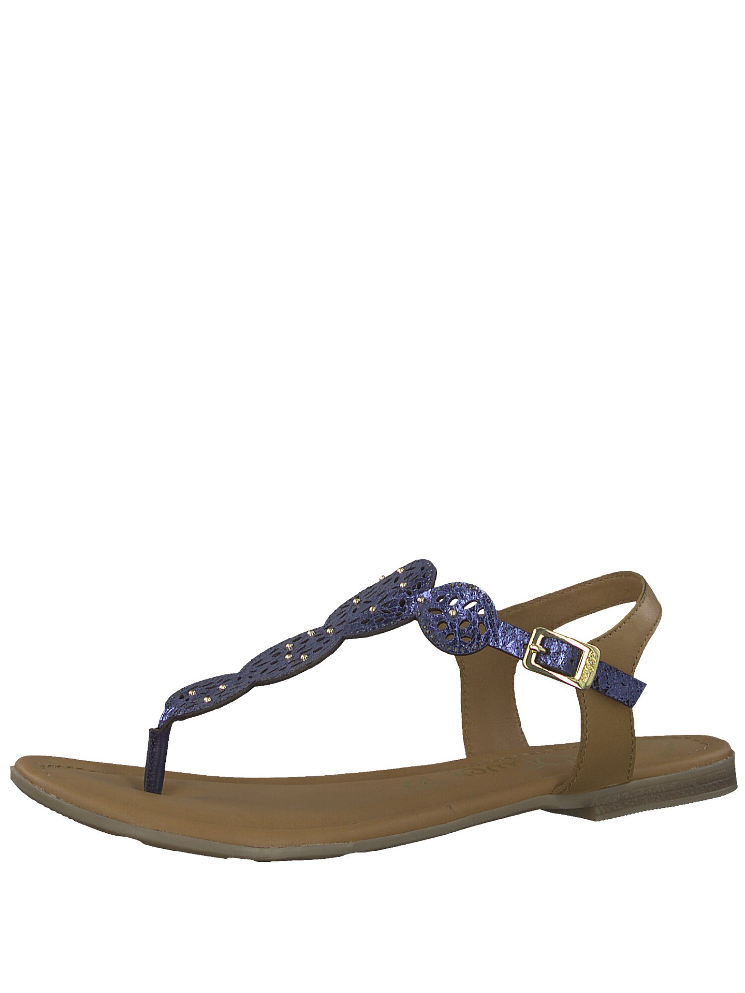 Soliver Red Label Dames Teenslipper Navy Bruin soliver red label kopen in de aanbieding