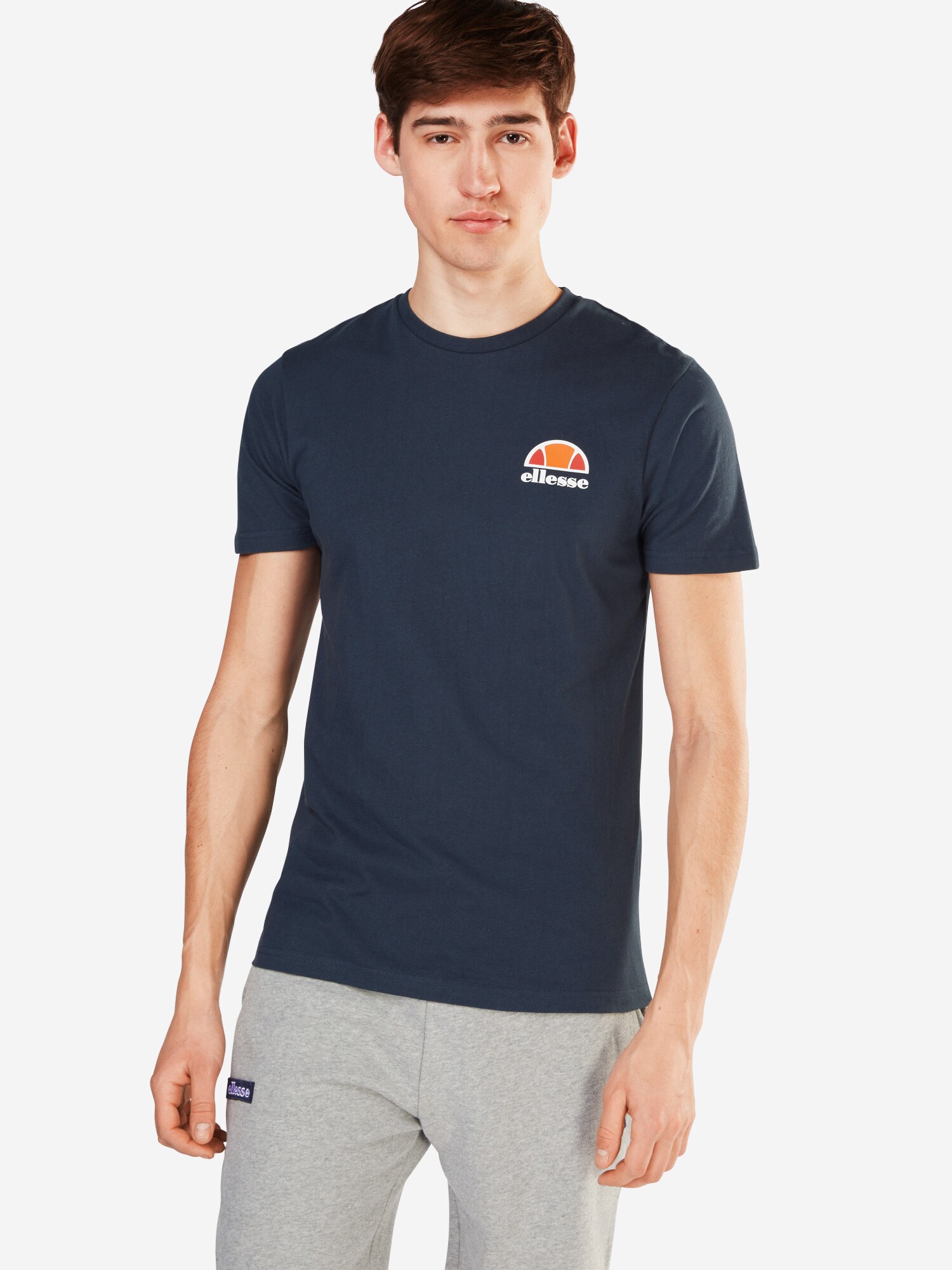 ELLESSE Camiseta 'Canaletto'  azul oscuro / naranja oscuro / rojo fuego / blanco – imagen 3