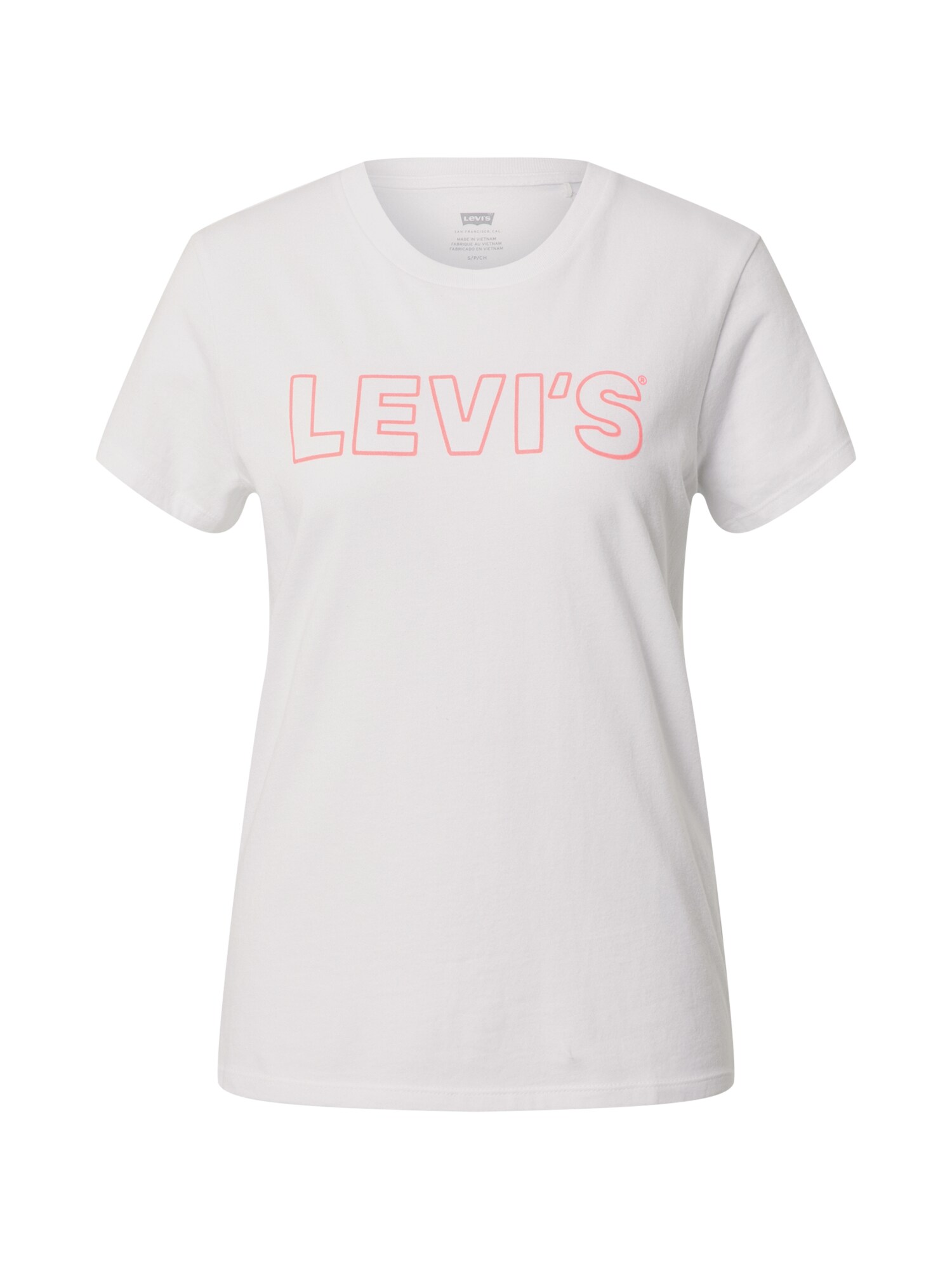 LEVI'S Marškinėliai 'The Perfect'  balta / šviesiai rožinė