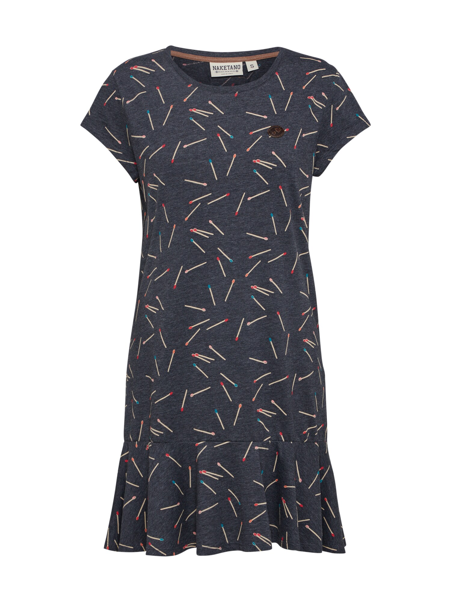 Naketano Dames Jurk Donkerblauw Gemengde Kleuren naketano kopen in de aanbieding