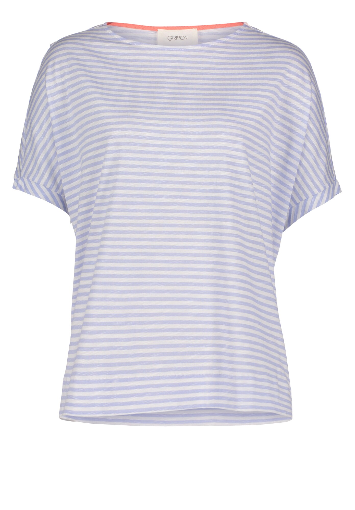 Cartoon Dames Shirt Duifblauw Lichtgrijs cartoon kopen in de aanbieding