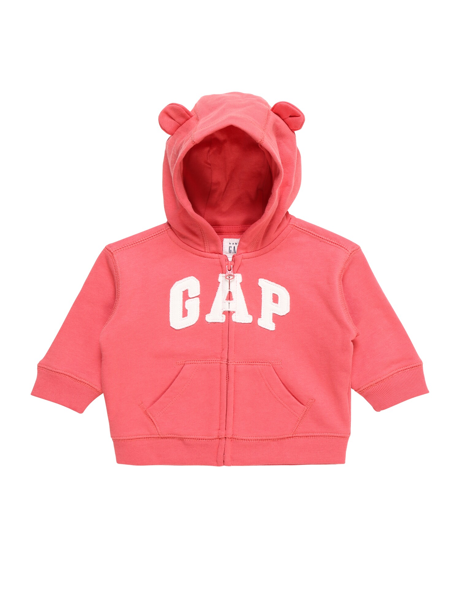 Gap Jongens Sweatvest Garch Hood Watermeloen Rood Wit gap kopen in de aanbieding