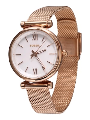 FOSSIL Reloj analógico  oro rosa / blanco