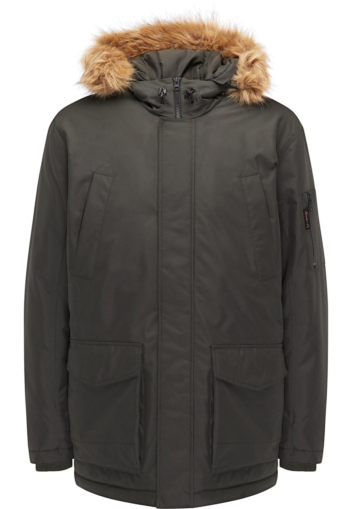 Hawke Co Heren Winterparka Kaki hawke co kopen in de aanbieding