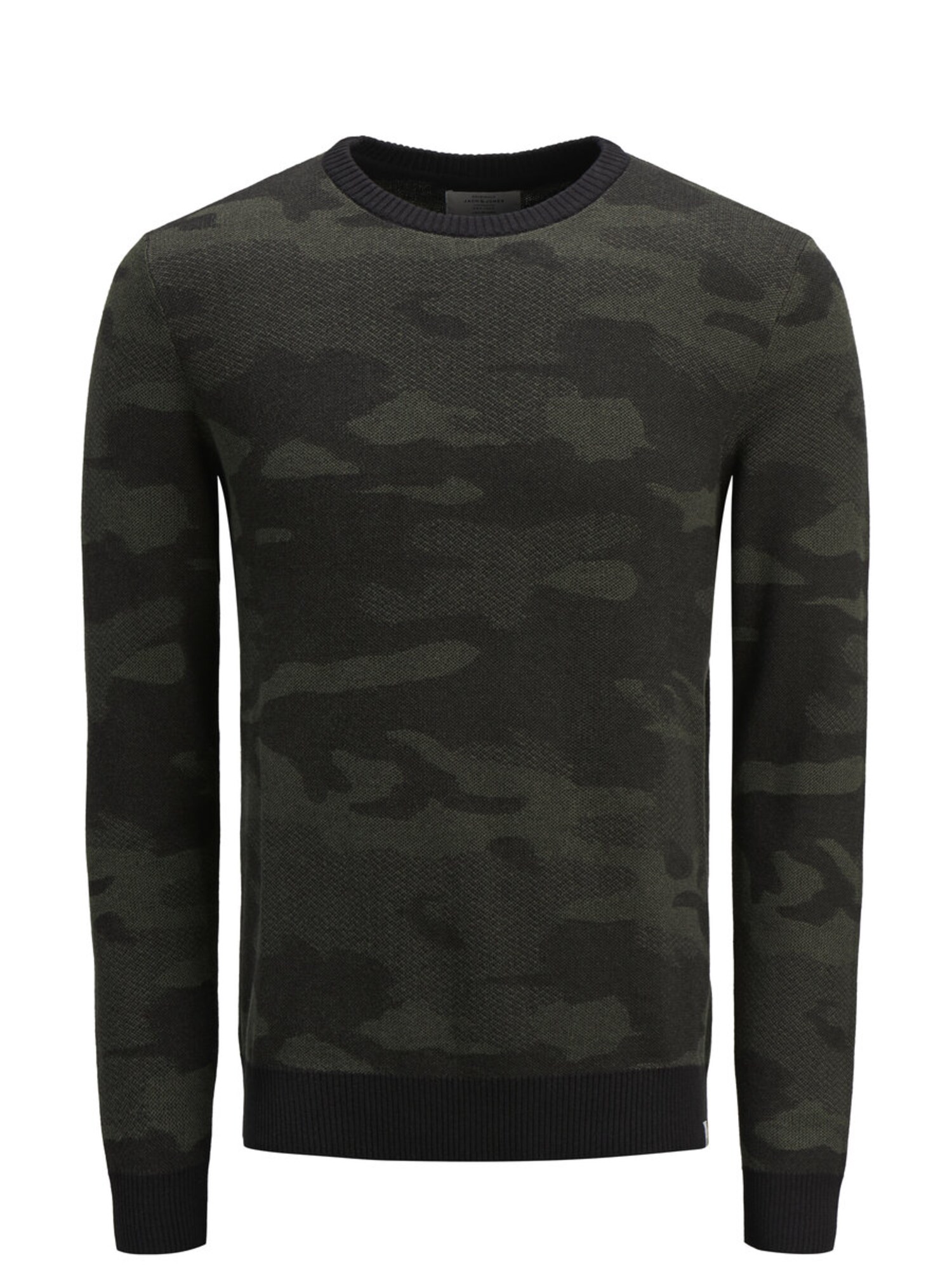 Jack And Jones Heren Trui Basaltgrijs Kaki jack and jones kopen in de aanbieding