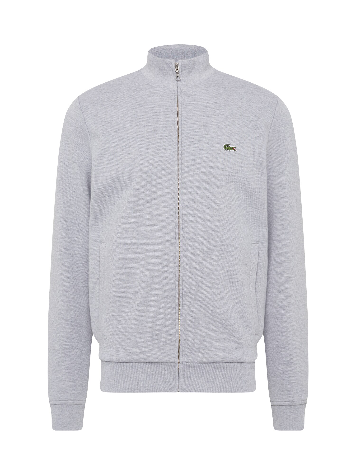 Lacoste Heren Sweatvest Grijs Gemeleerd lacoste kopen in de aanbieding