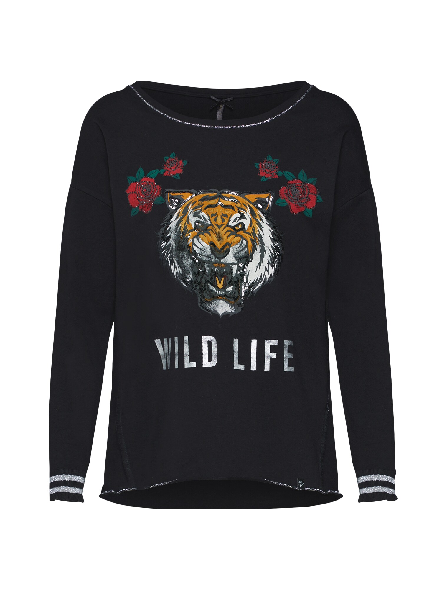 Key Largo Dames Sweatshirt Gemengde Kleuren Zwart key largo kopen in de aanbieding