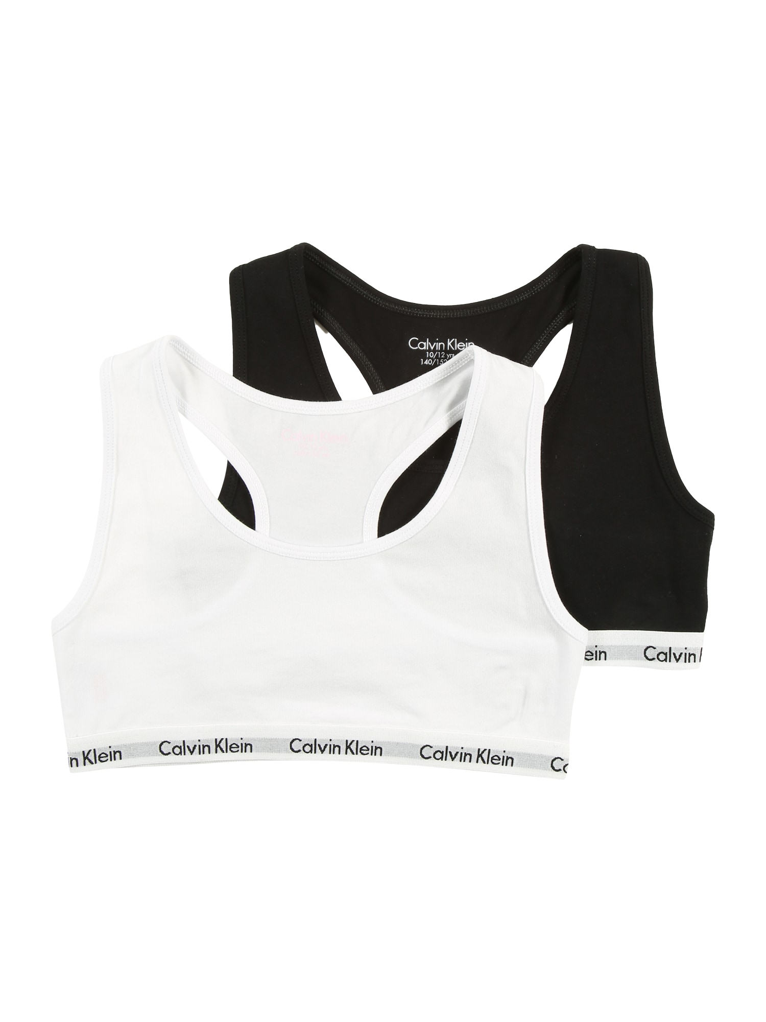 Calvin Klein Underwear Liemenėlė ir kelnaitės  juoda / balta