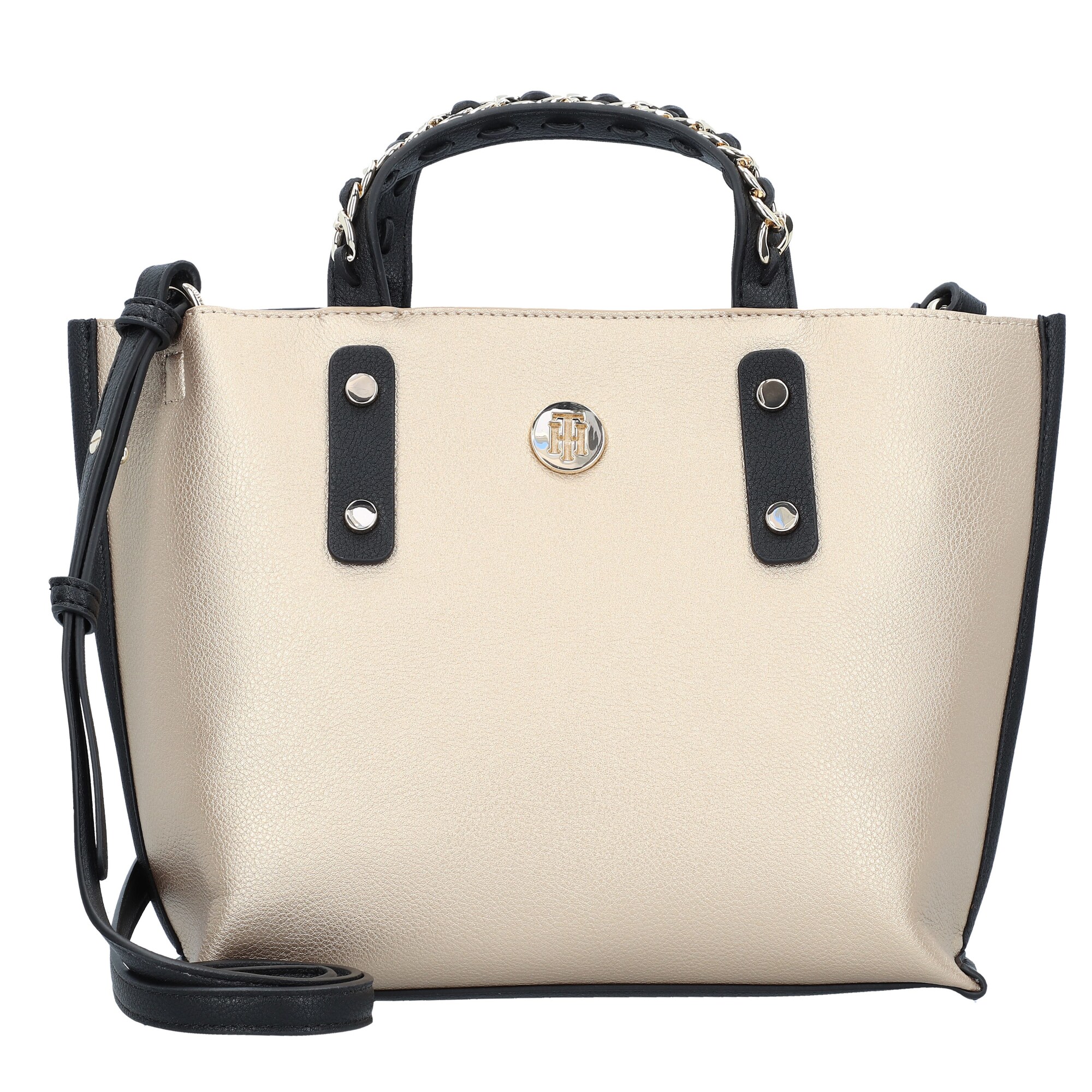 Tommy Hilfiger Dames Handtas Beige Zwart tommy hilfiger kopen in de aanbieding