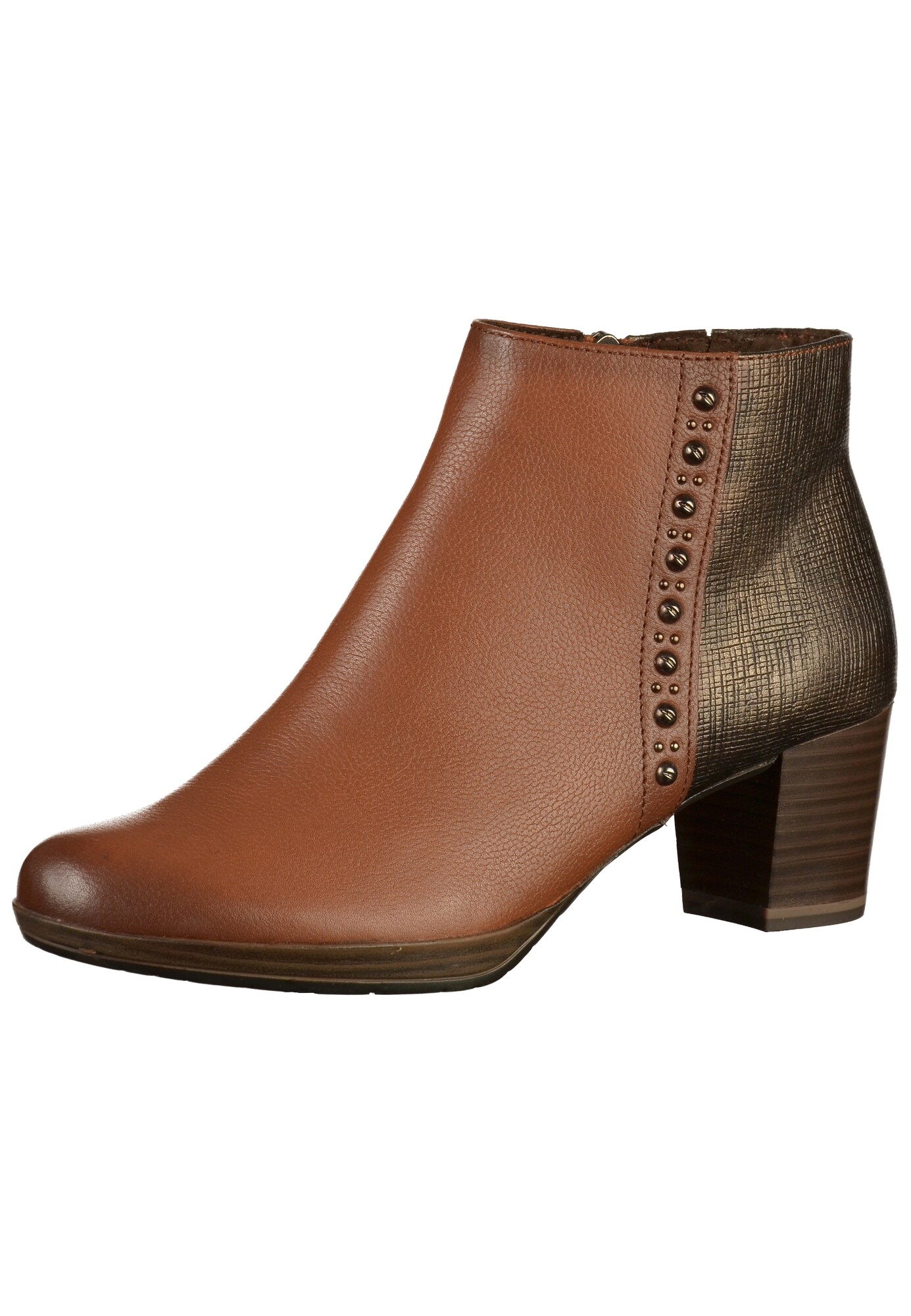 Marco Tozzi Dames Enkellaarsjes Cognac marco tozzi kopen in de aanbieding