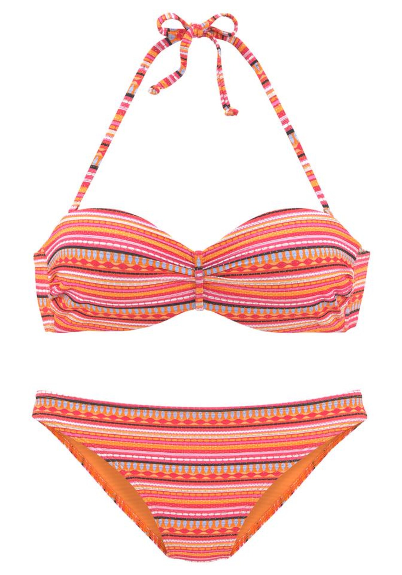 LASCANA Costum de baie două piese  portocaliu