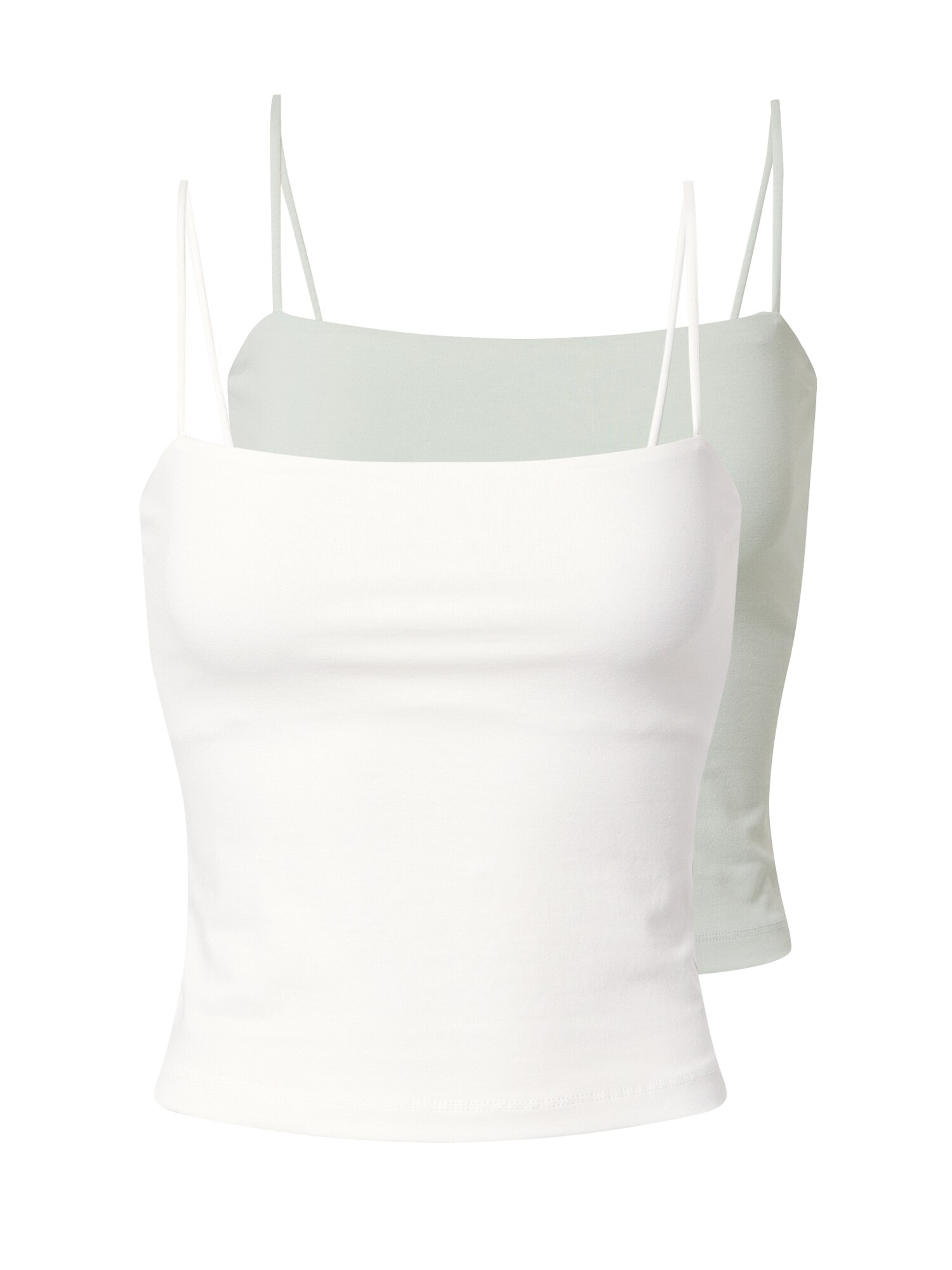 Gina Tricot Palaidinė be rankovių 'Scarlet'  balta / mėtų spalva