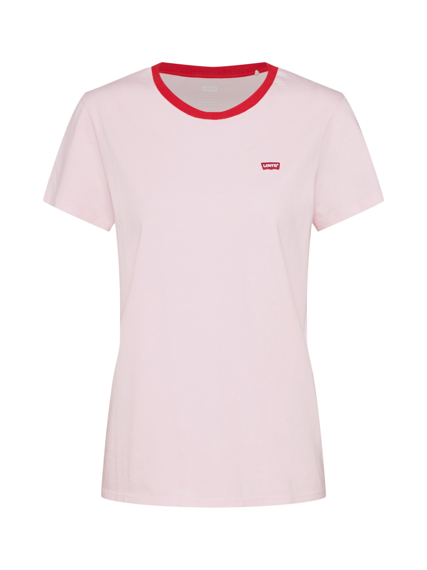 Levis Dames Shirt Perfect Tee Rosa Rood levis kopen in de aanbieding