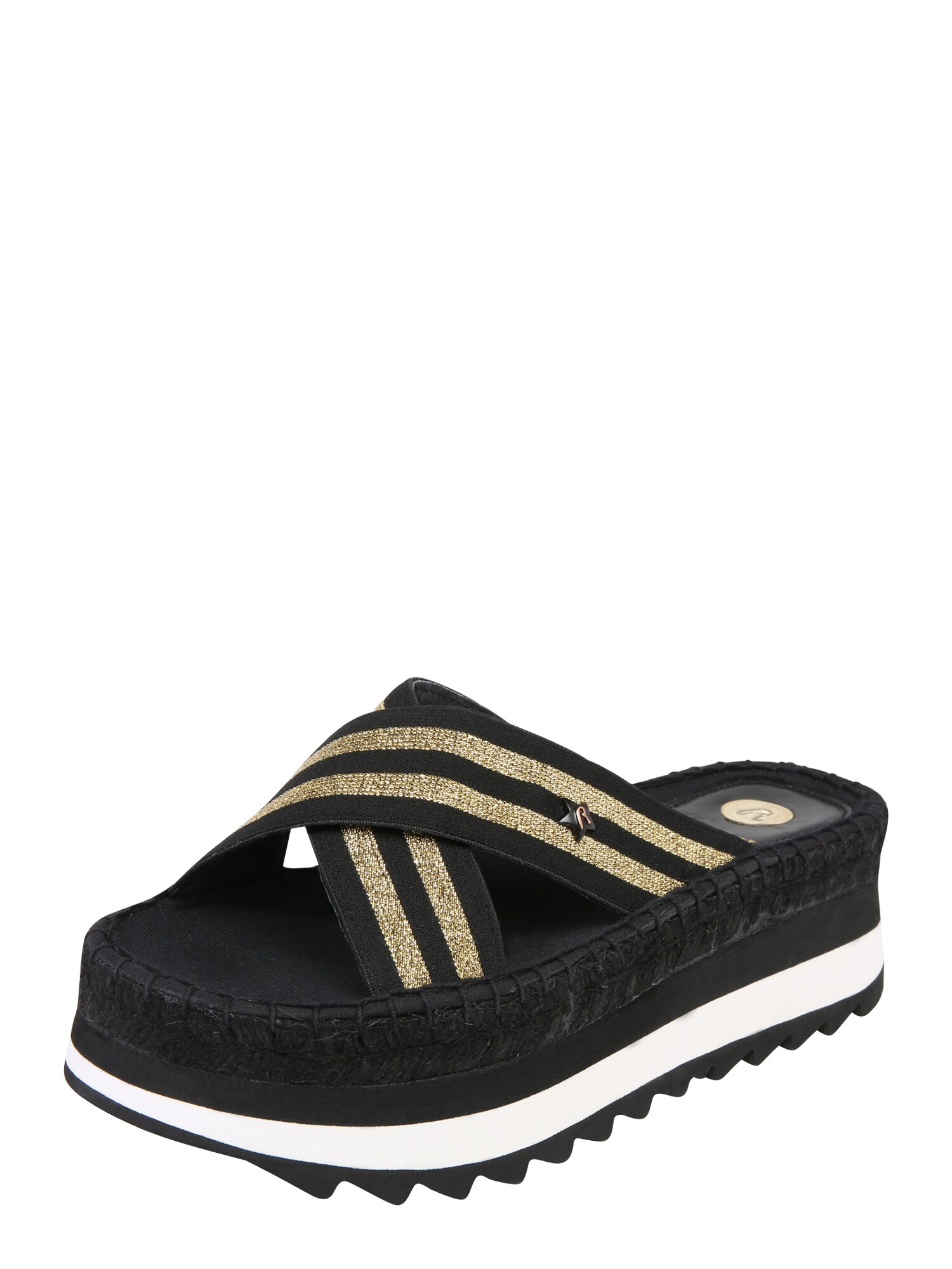 Replay Dames Muiltjes Matilde Goud Zwart replay kopen in de aanbieding