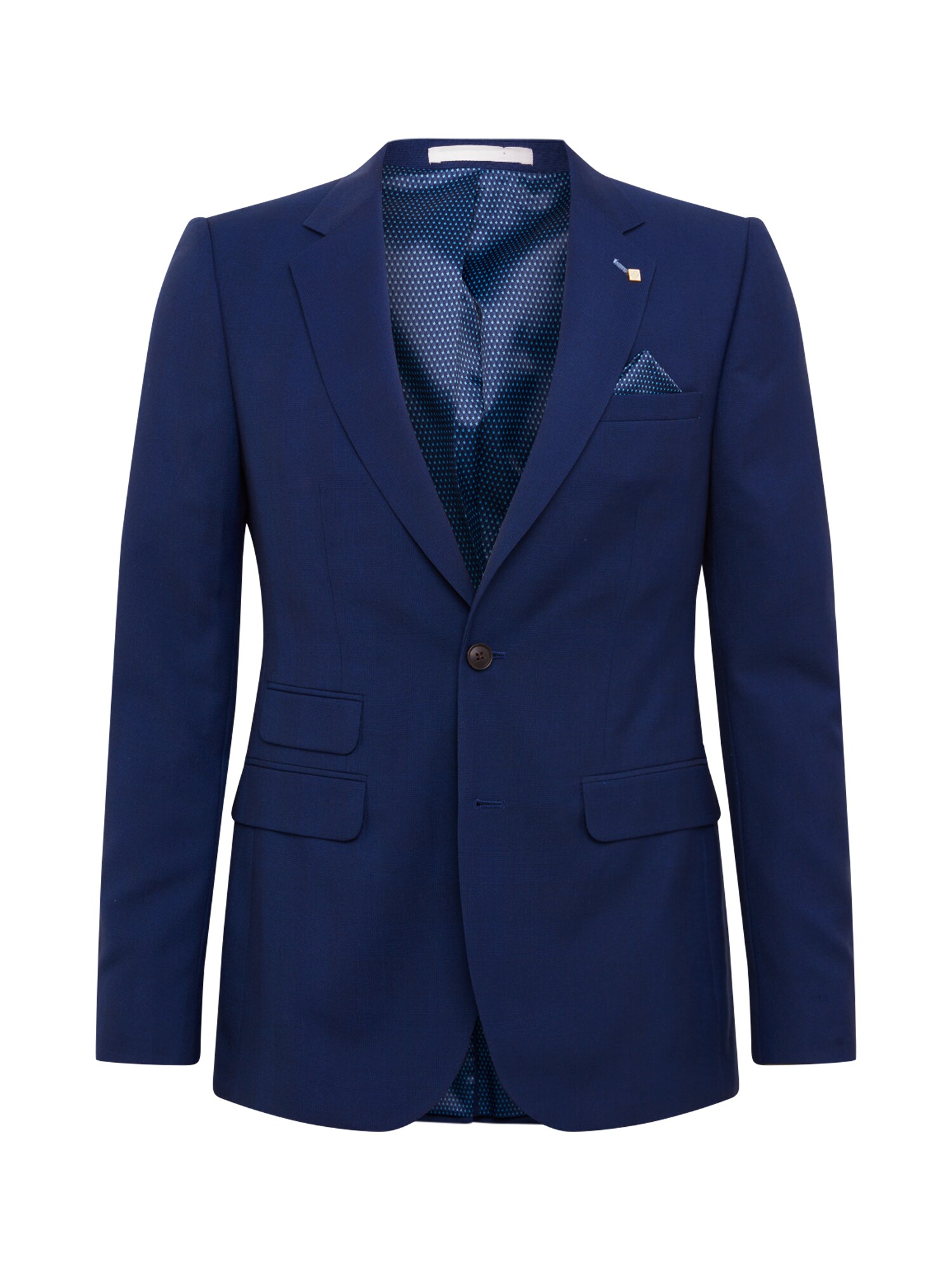 BURTON MENSWEAR LONDON Dalykinio stiliaus švarkas '3 PIECE BLUE SELF CHECK...'  tamsiai mėlyna